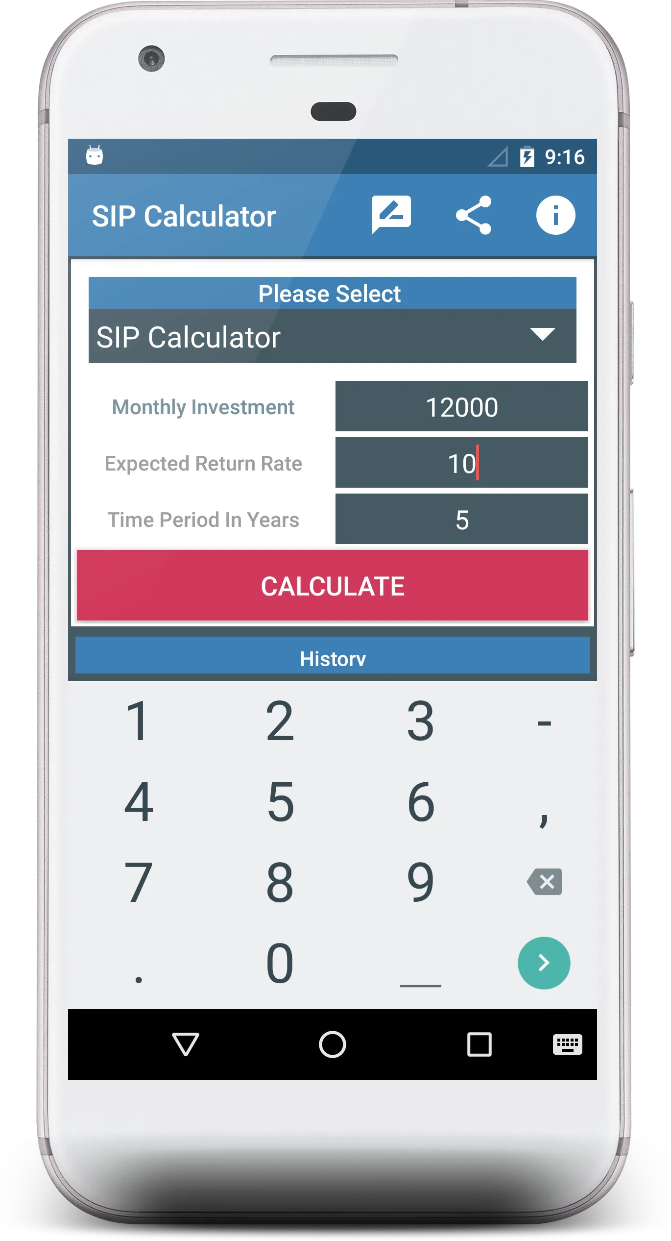 SIP Calculator With Lumpsum | Indus Appstore | Screenshot
