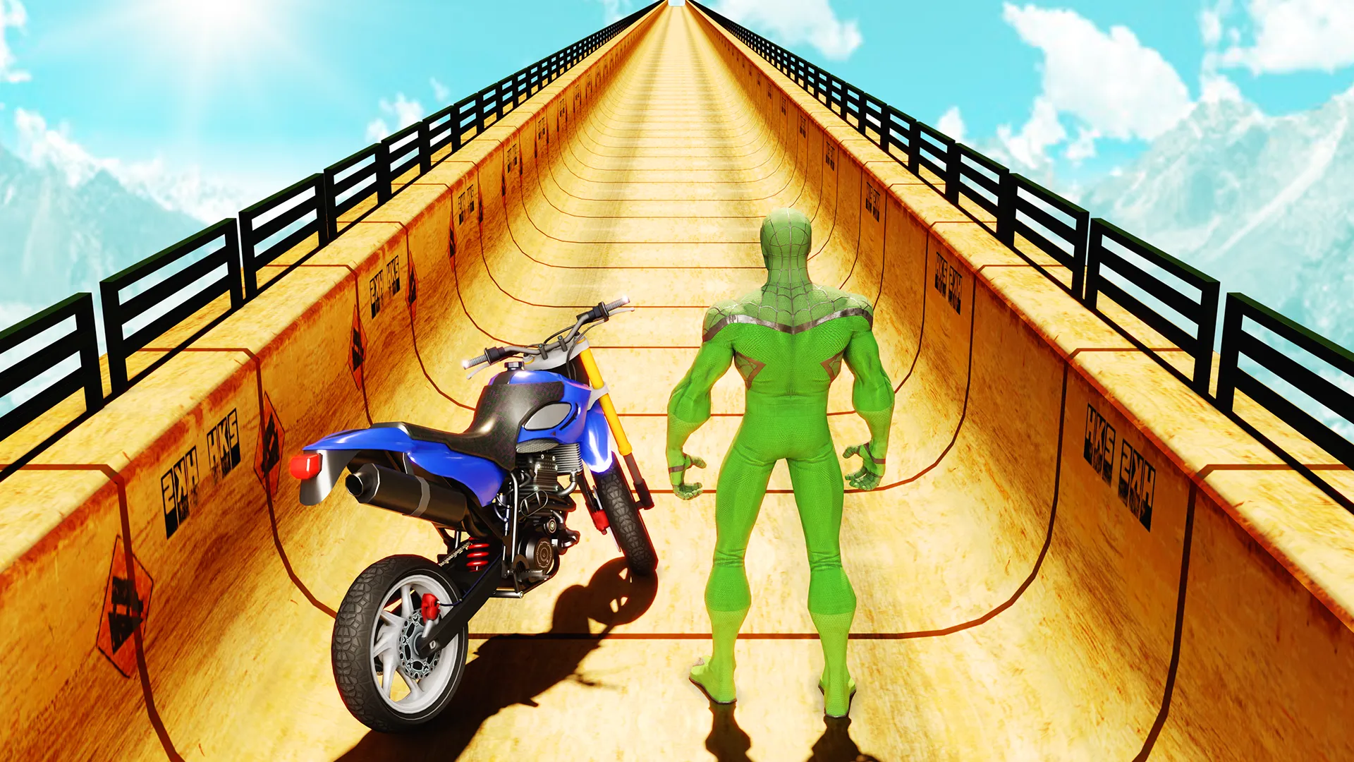 Superhero Bike StuntsMega Ramp | Indus Appstore | Screenshot