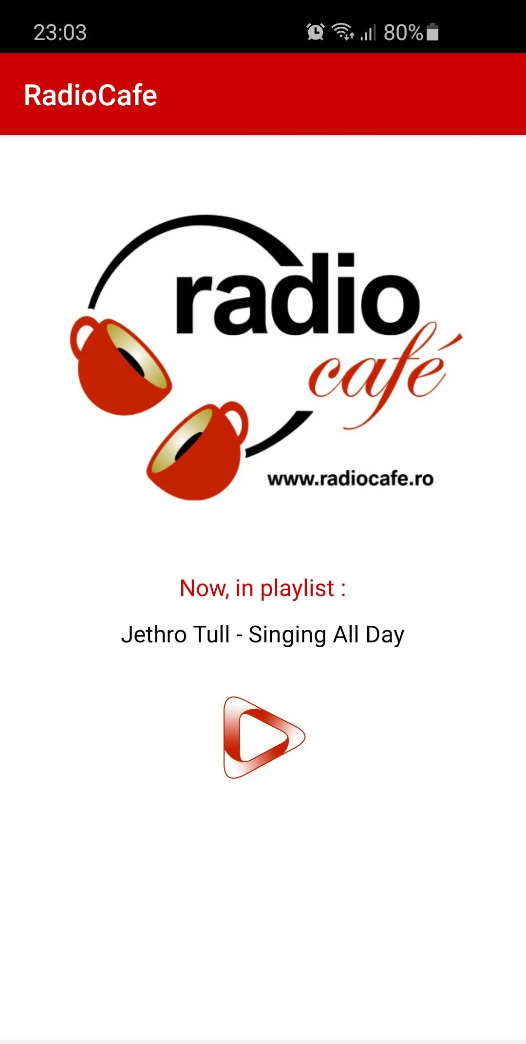 Radio Cafe Romania | Indus Appstore | Screenshot