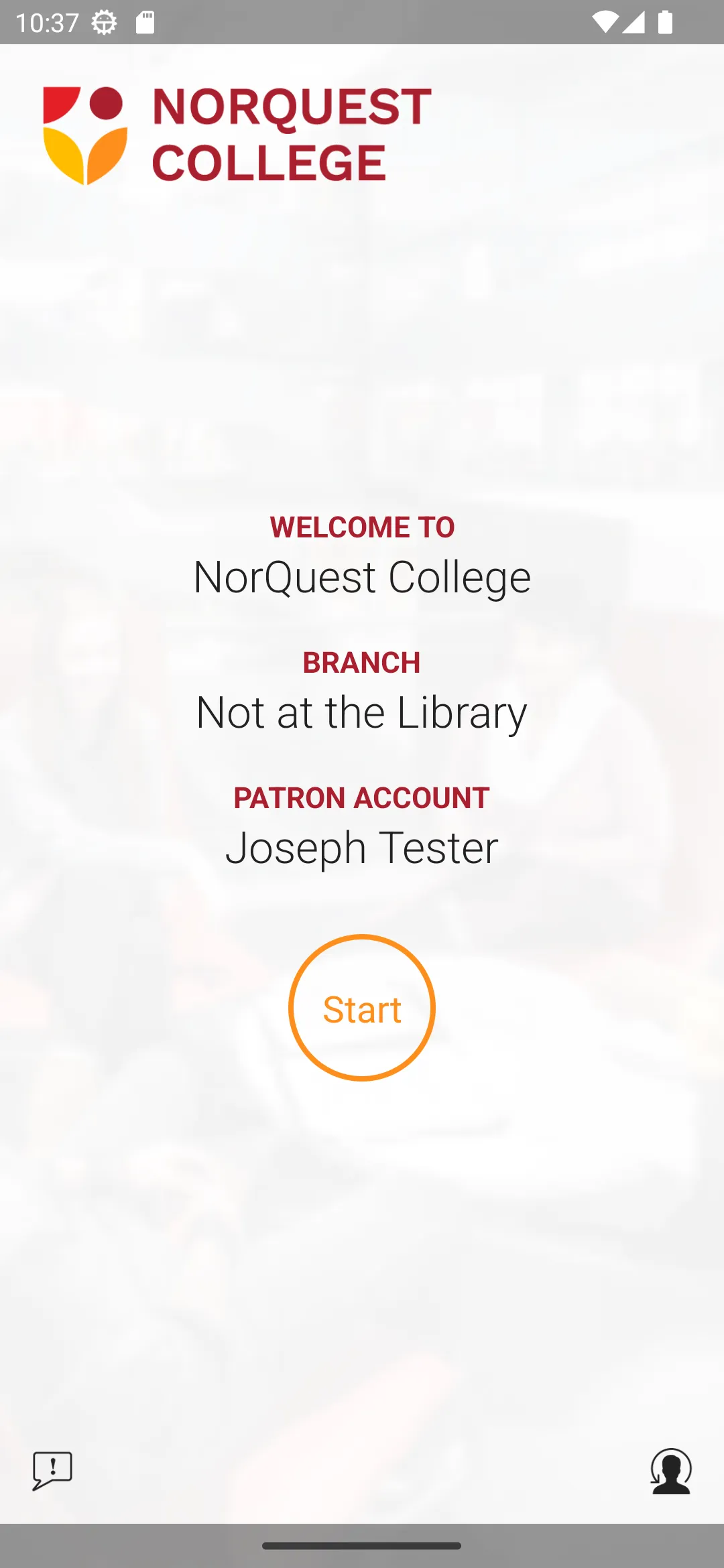 NorQuest Library Checkout | Indus Appstore | Screenshot