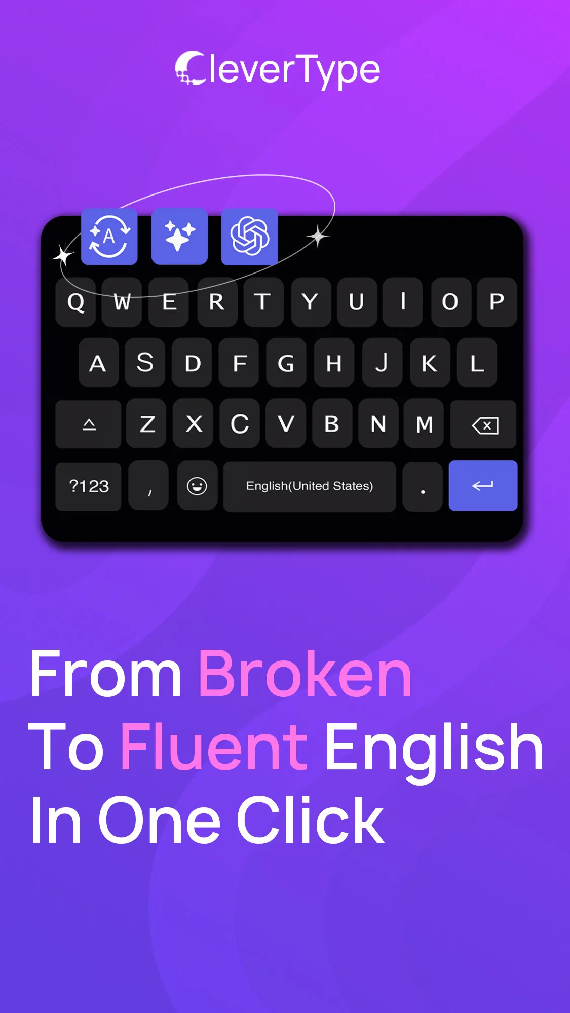 CleverType AI Keyboard | Indus Appstore | Screenshot