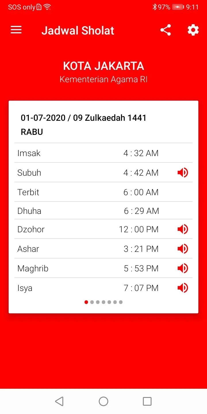 Jadwal Sholat - Kiblat & Adzan | Indus Appstore | Screenshot