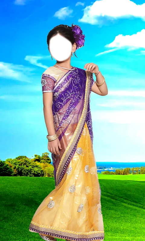 Kids Saree Photo Maker | Indus Appstore | Screenshot