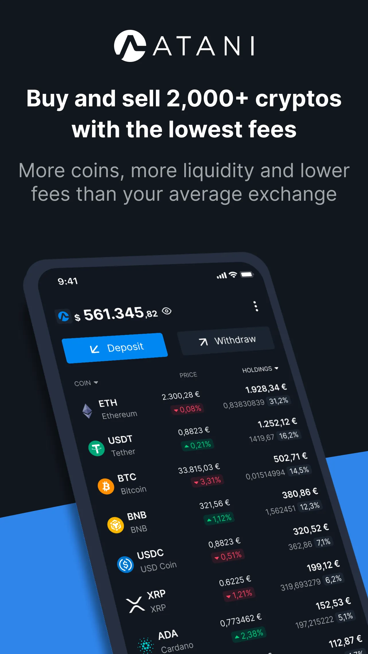 ATANI: Trade Crypto & Altcoins | Indus Appstore | Screenshot