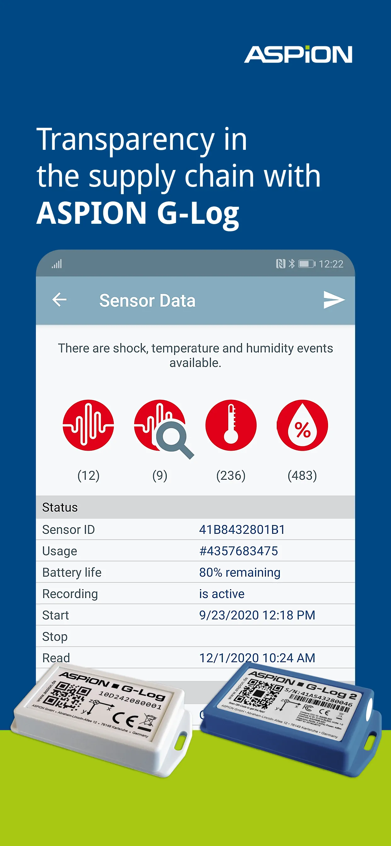 ASPION G-Log Data Logger | Indus Appstore | Screenshot