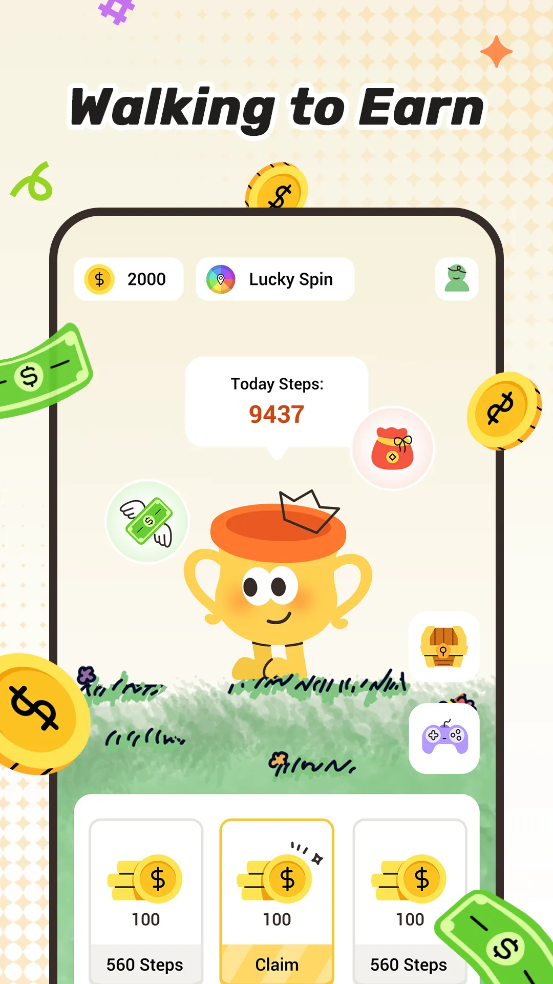 WinStep - Steps to Cash | Indus Appstore | Screenshot