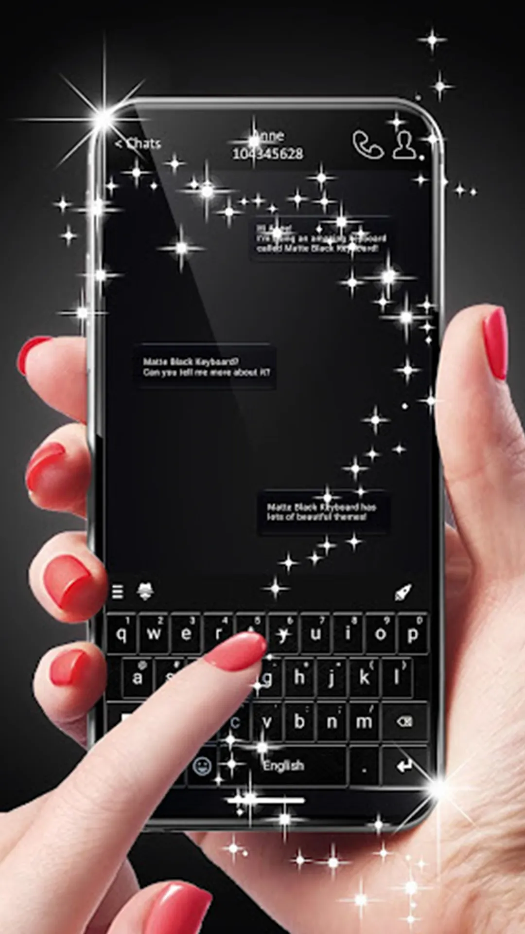 Matte Black Keyboard | Indus Appstore | Screenshot