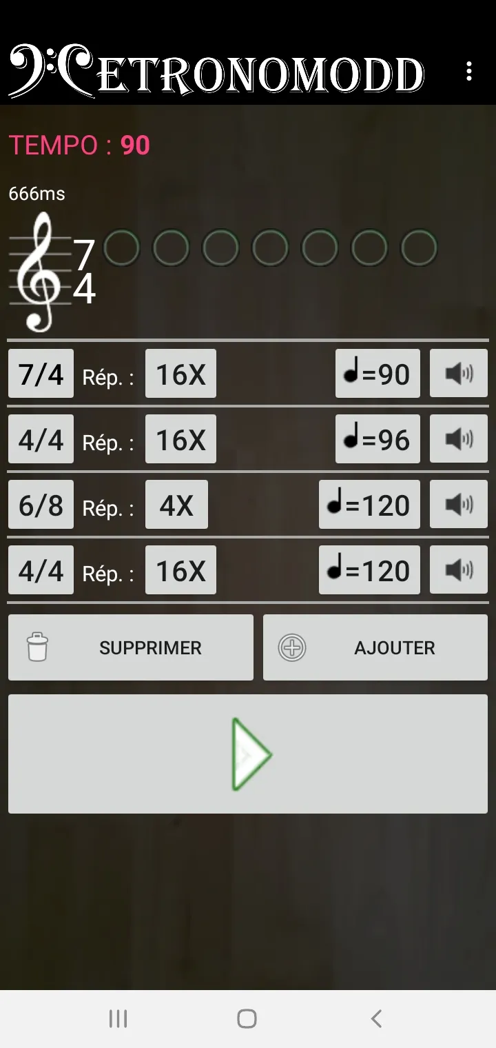 Programmable metronome | Indus Appstore | Screenshot