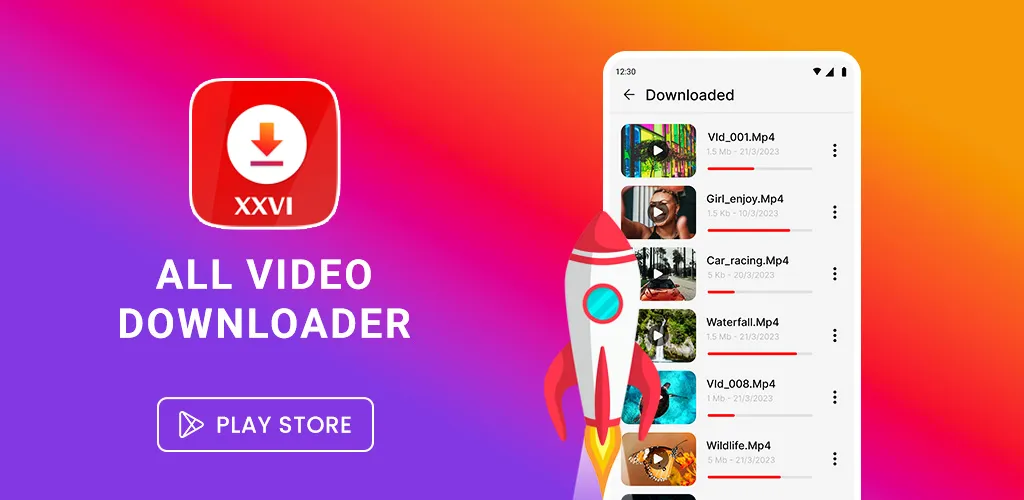 XXVI Video Downloader & Player | Indus Appstore | Screenshot