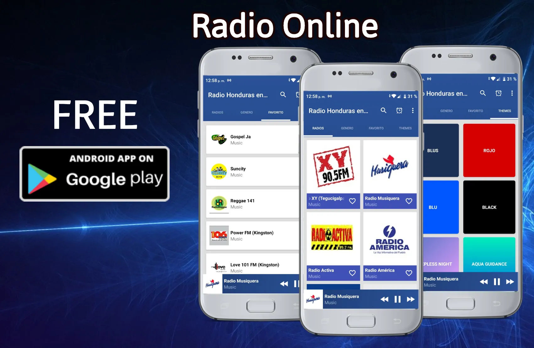 Honduras Radio FM Stations | Indus Appstore | Screenshot