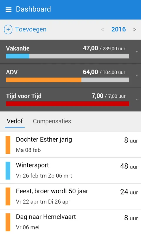 MijnVerlofdagen | Indus Appstore | Screenshot