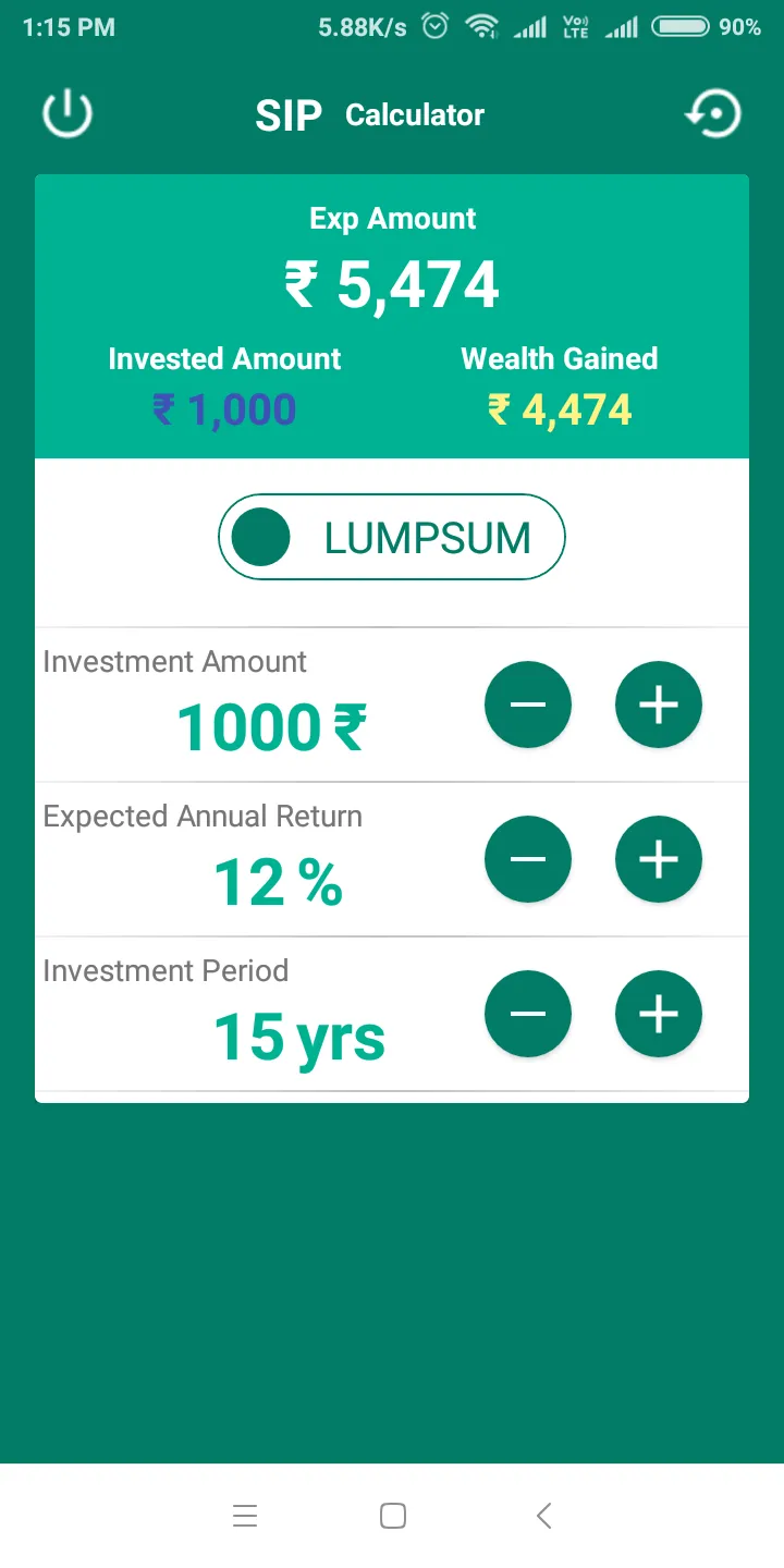 SIP Calculator | Indus Appstore | Screenshot