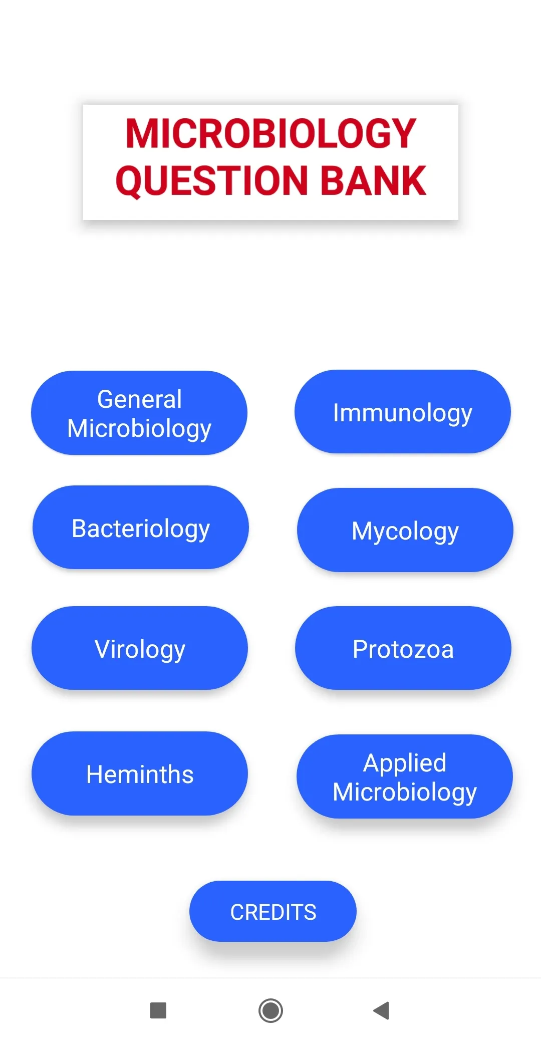 Microbiology Question Bank | Indus Appstore | Screenshot