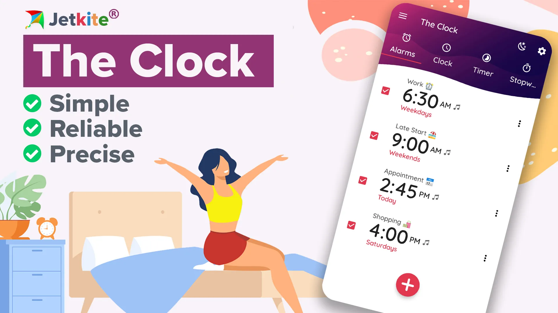 The Clock: Alarm Clock & Timer | Indus Appstore | Screenshot