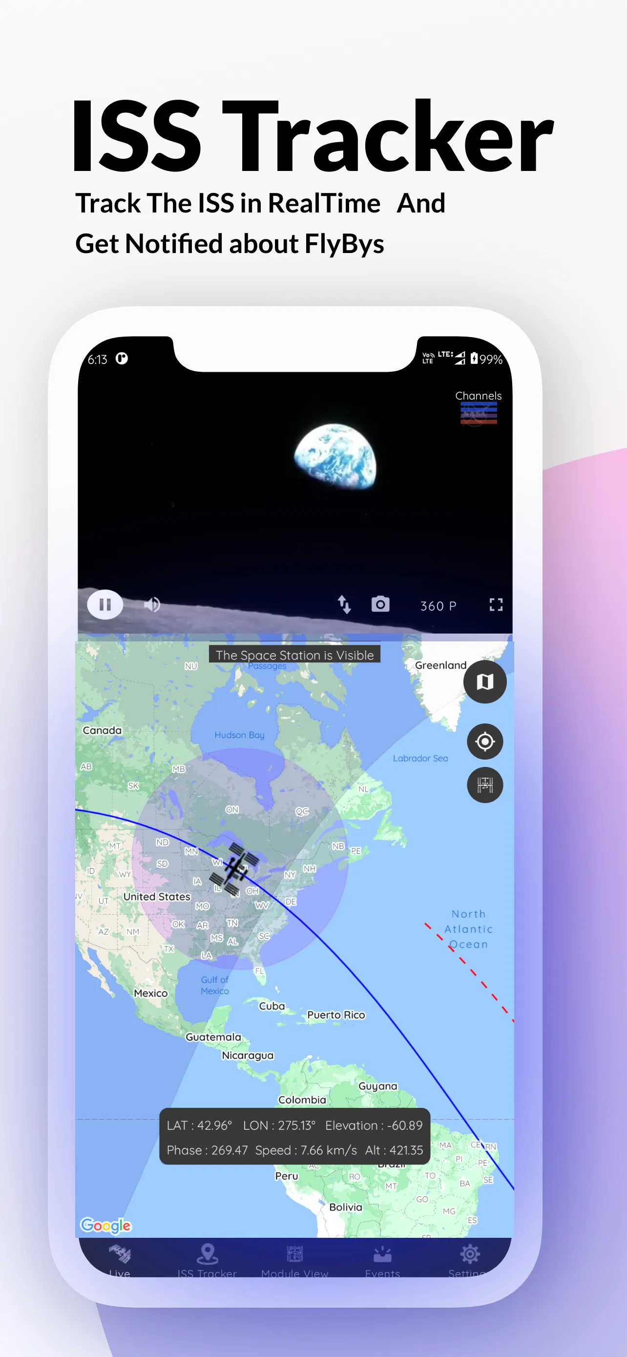 The ISS Tracker - Newton | Indus Appstore | Screenshot