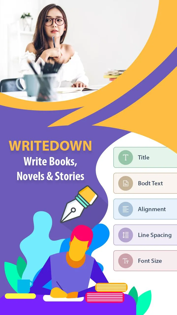 WriteDown: Write Books, Novels | Indus Appstore | Screenshot