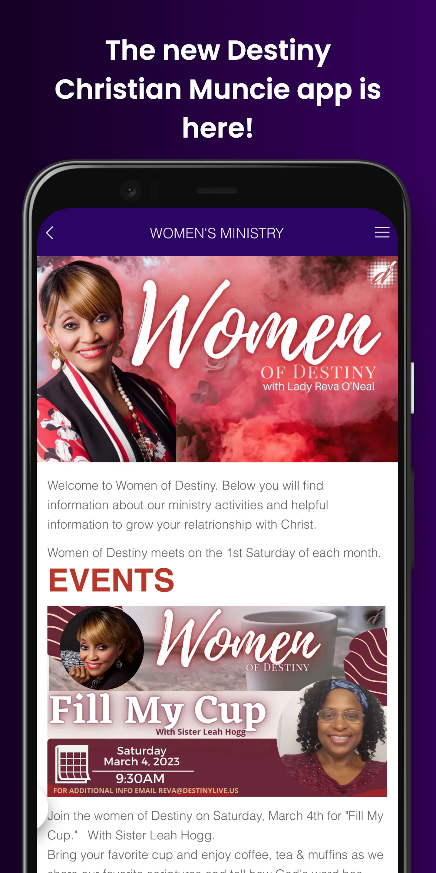 Destiny Christian Muncie | Indus Appstore | Screenshot