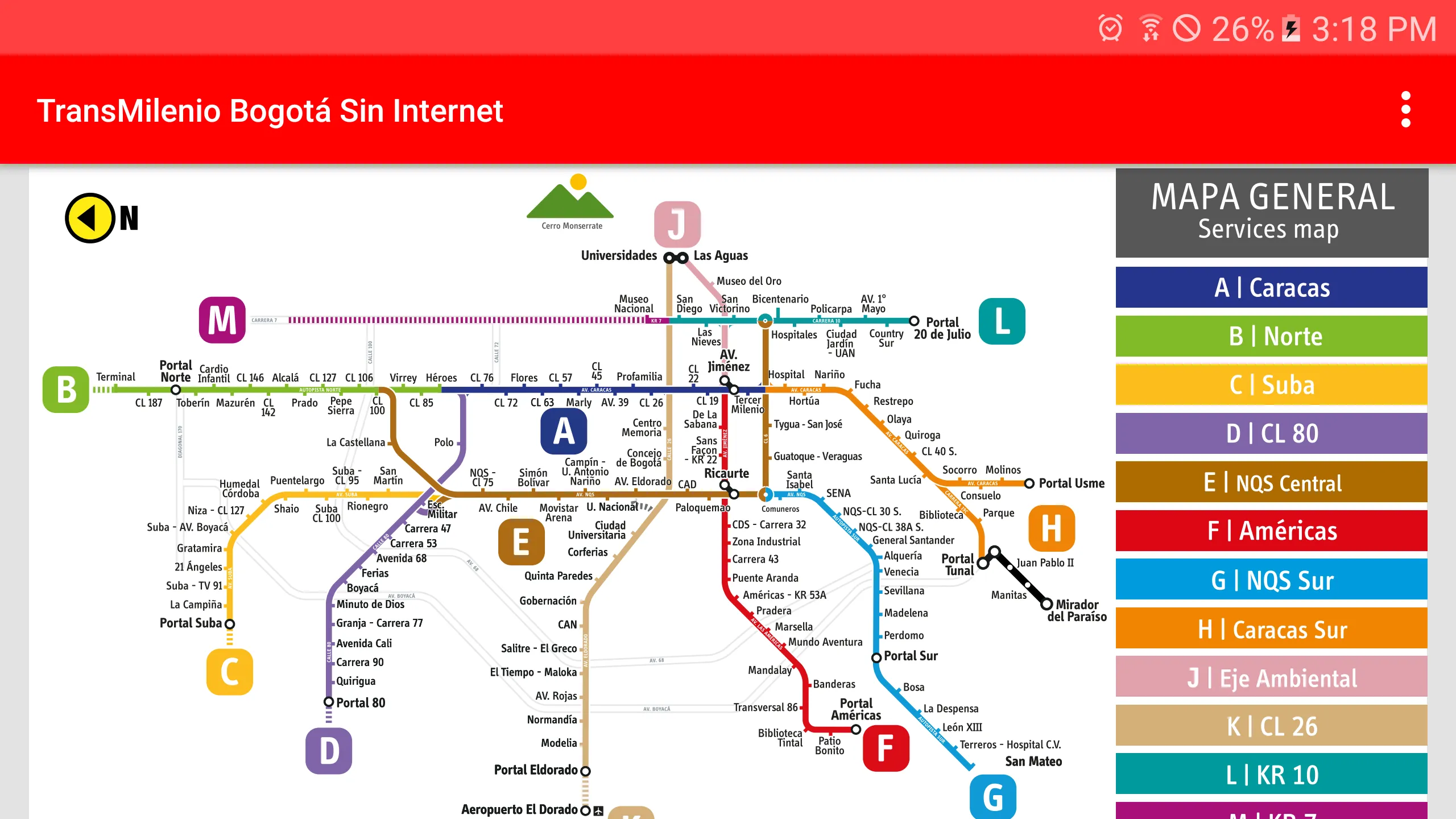 TransMilenio Bogotá (Sin Inter | Indus Appstore | Screenshot