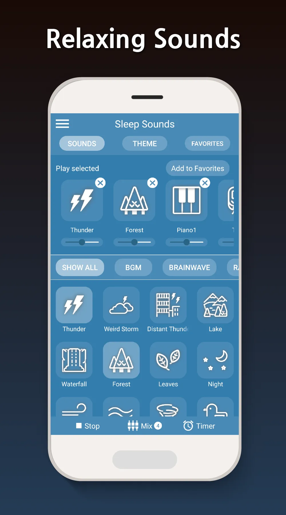 Sleep Sounds - relax melodies | Indus Appstore | Screenshot