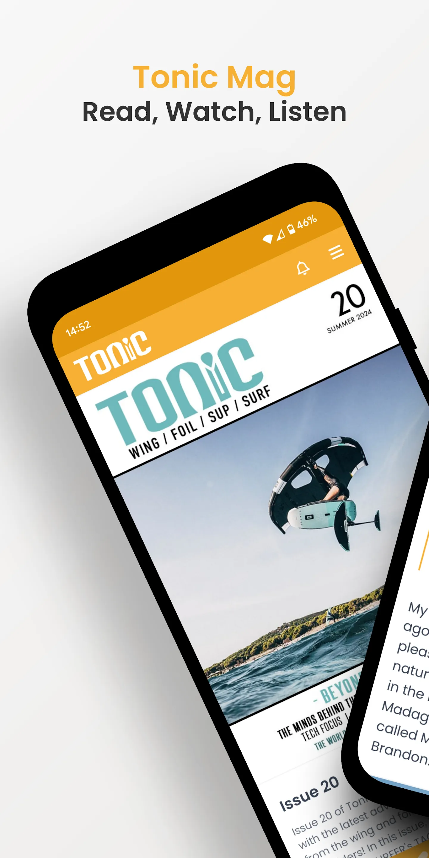 Tonic Mag - Wing Foil Magazine | Indus Appstore | Screenshot