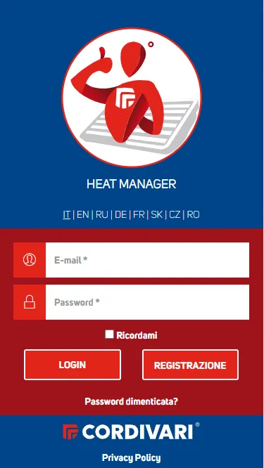 Cordivari Heat Manager | Indus Appstore | Screenshot