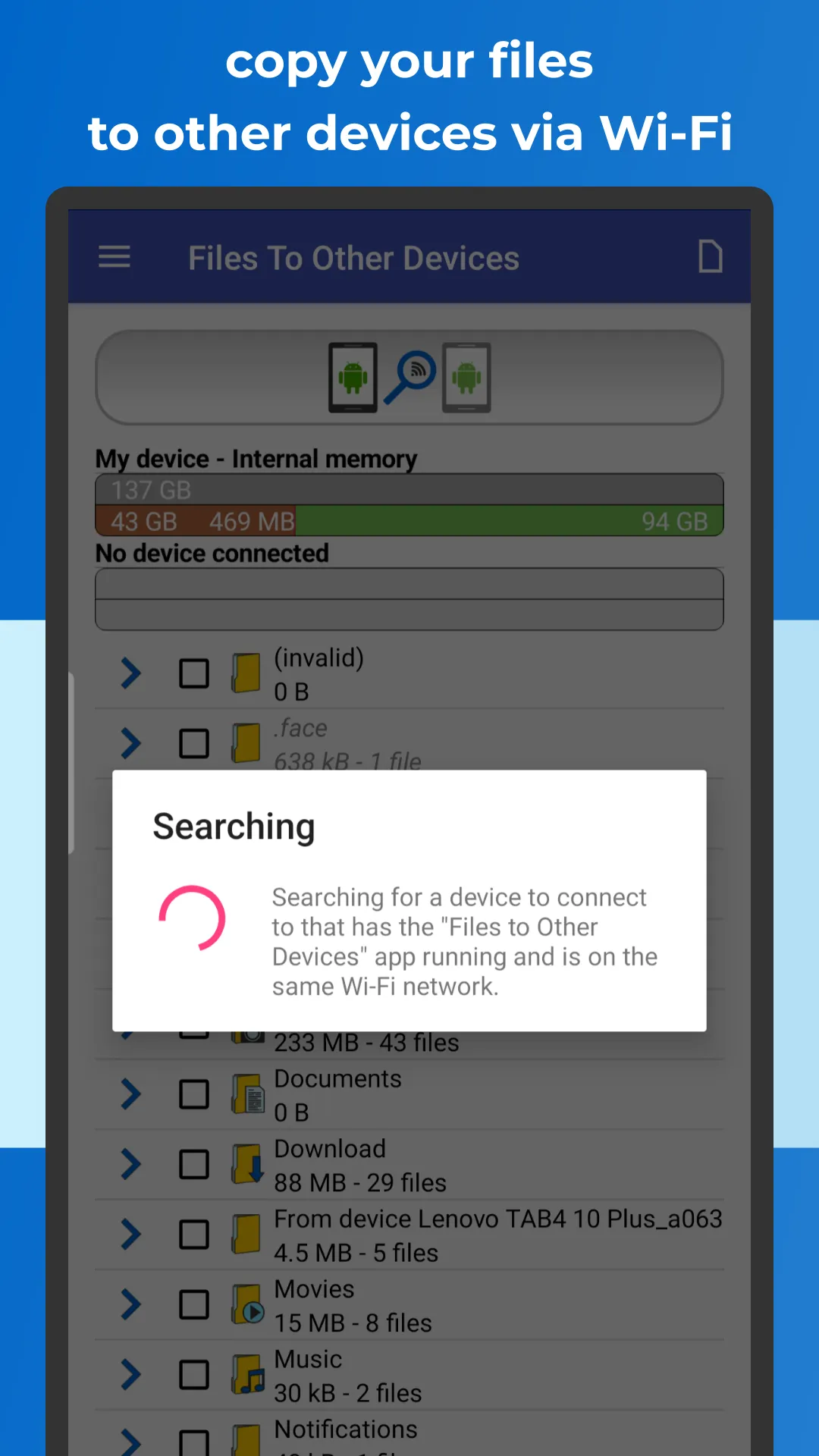 Files To Other Devices | Indus Appstore | Screenshot