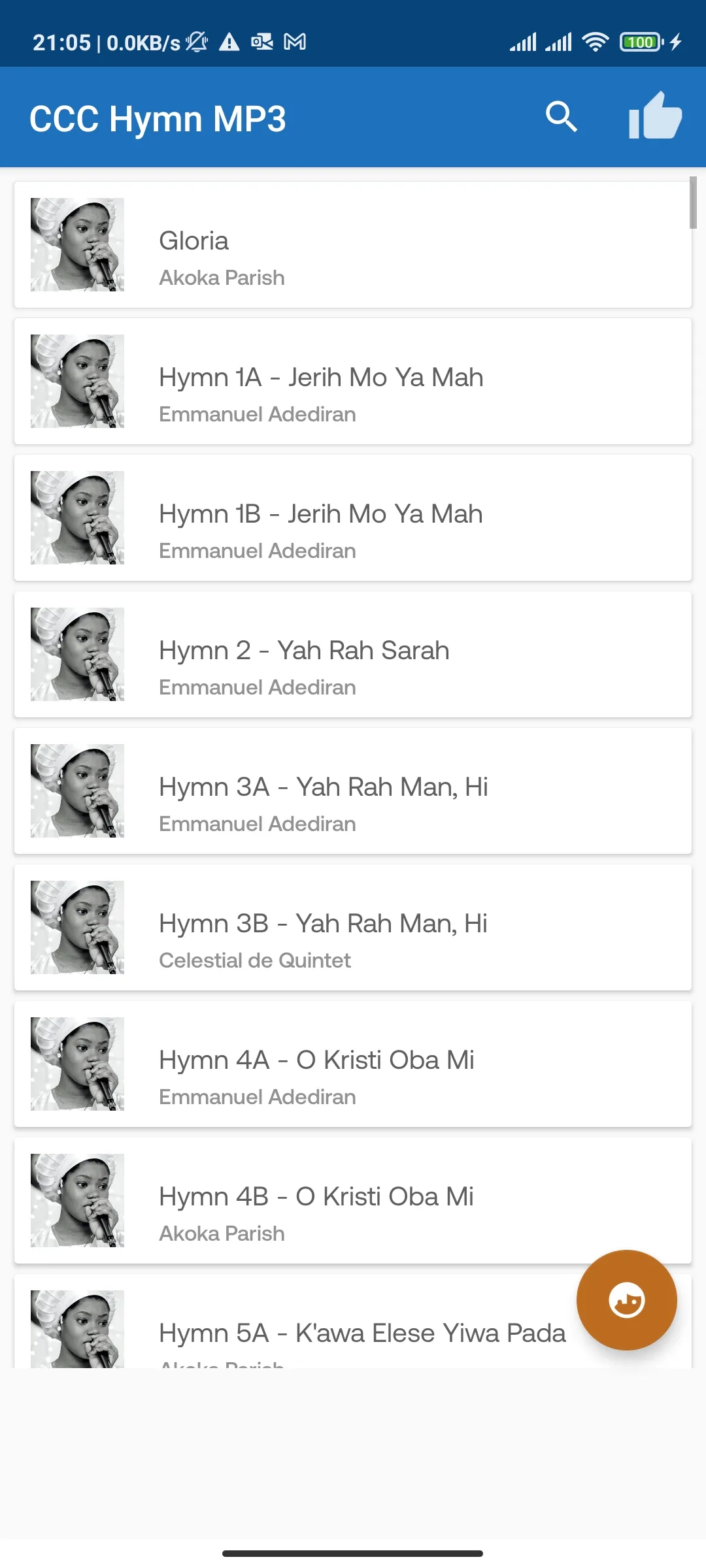 CCC Hymns MP3 | Indus Appstore | Screenshot