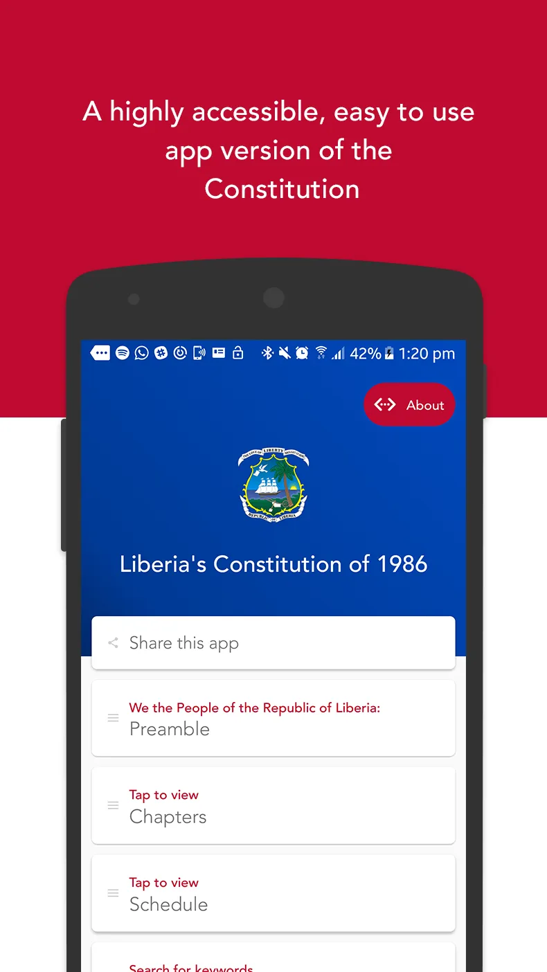 1986 Constitution of Liberia | Indus Appstore | Screenshot