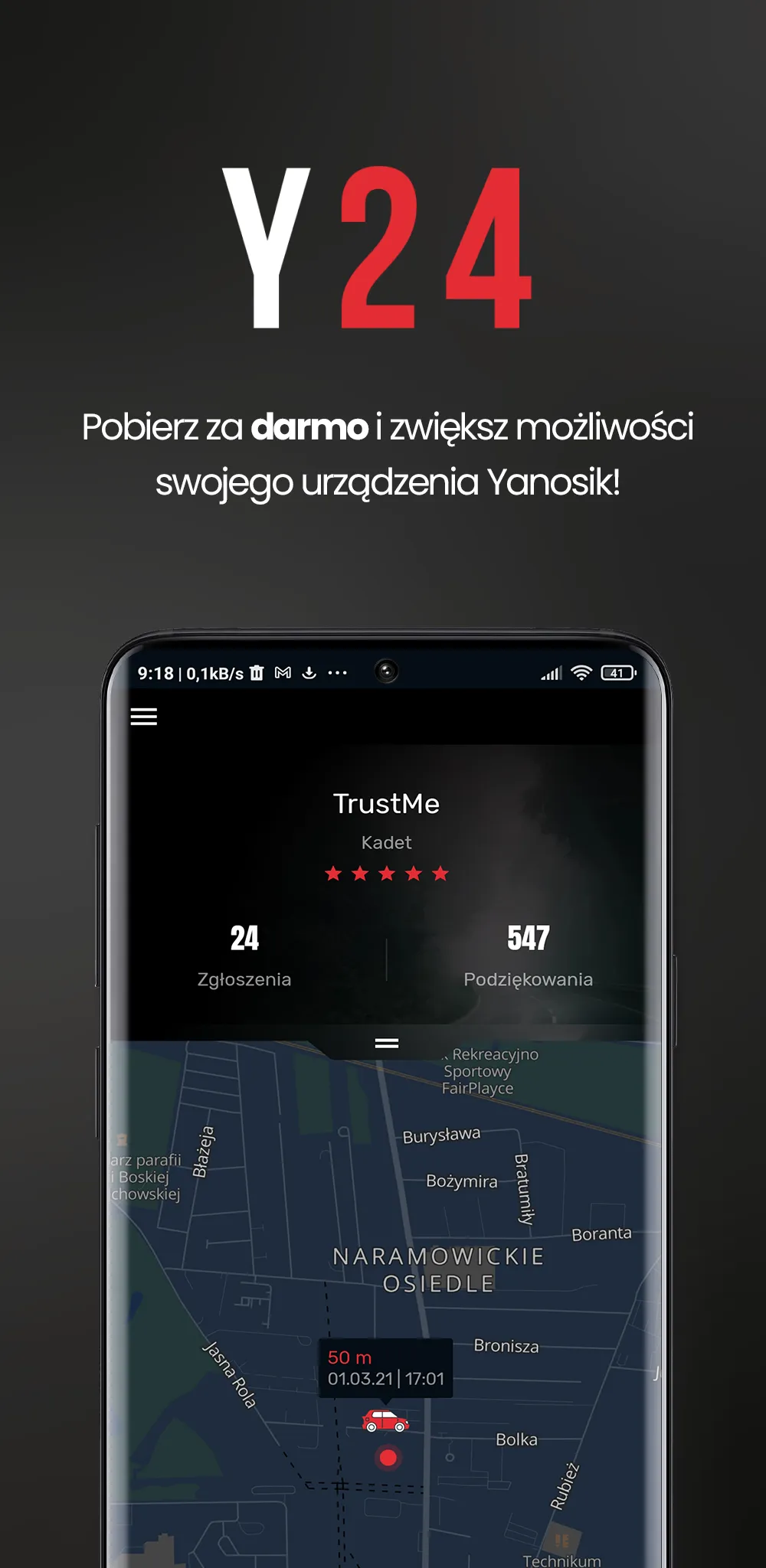 Y24-zarządzaj swoim Yanosikiem | Indus Appstore | Screenshot