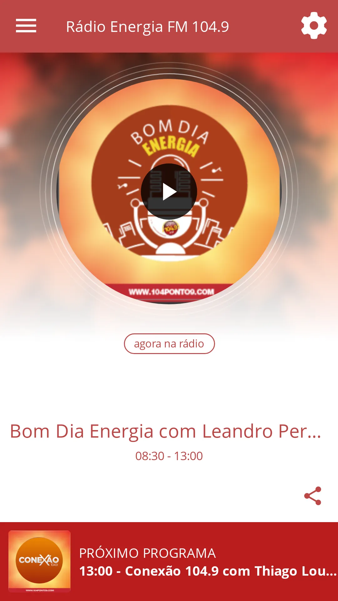 Rádio Energia FM 104.9 | Indus Appstore | Screenshot