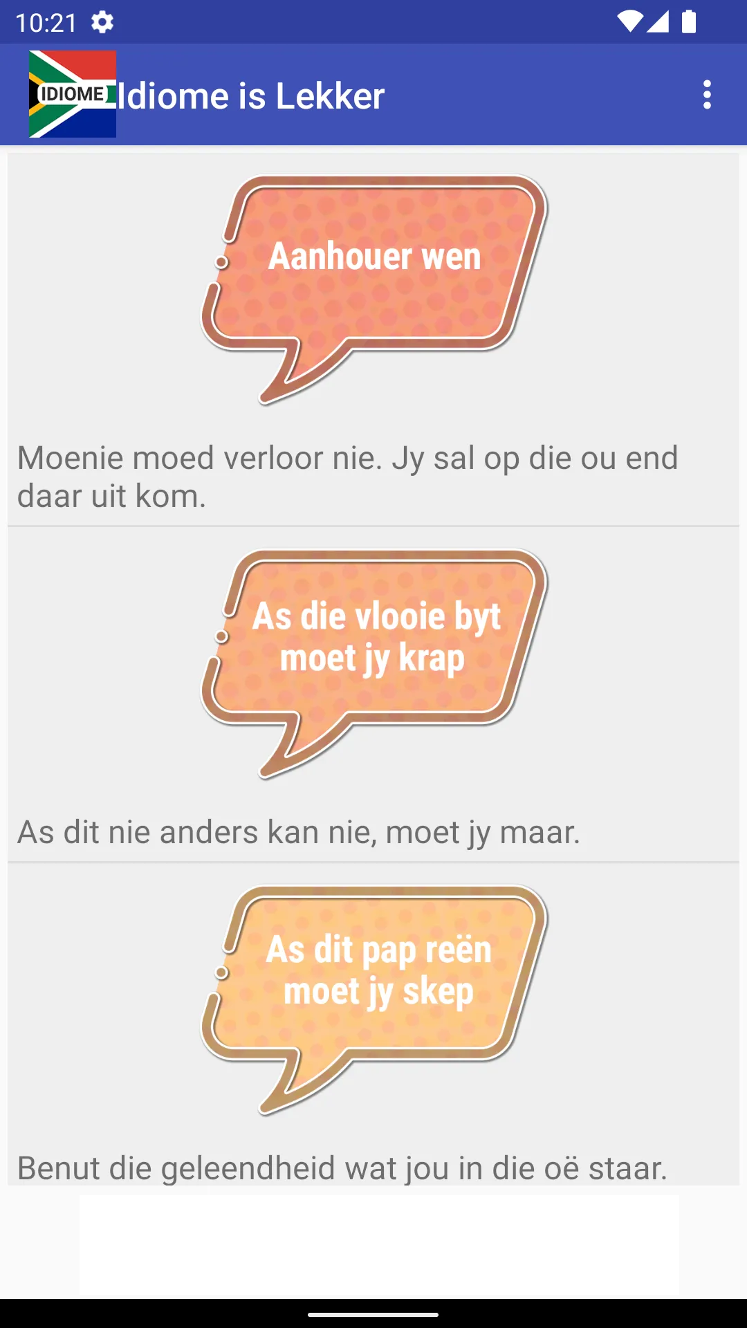 Idiome is Lekker | Indus Appstore | Screenshot