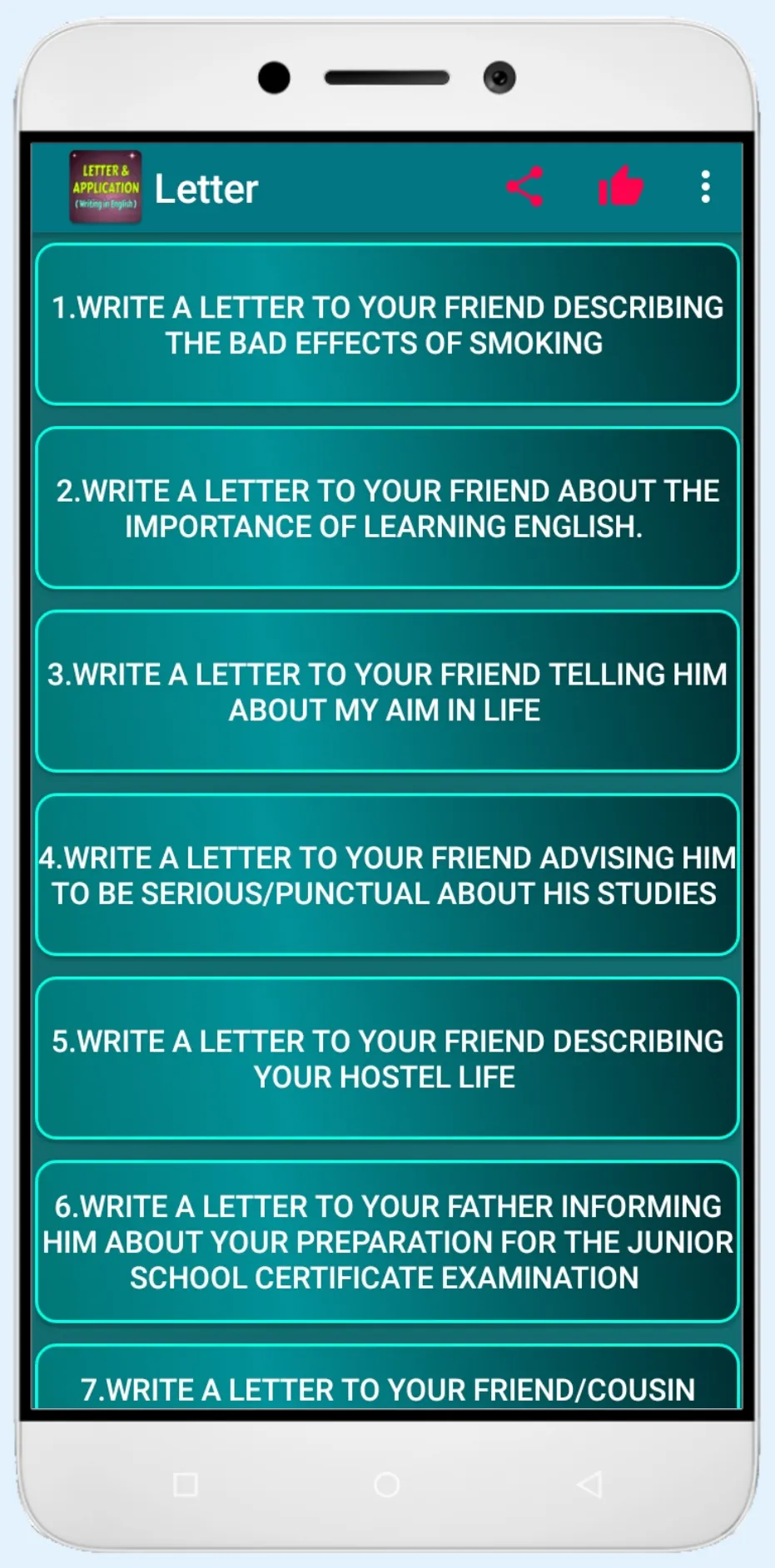 Letter & Application writing | Indus Appstore | Screenshot