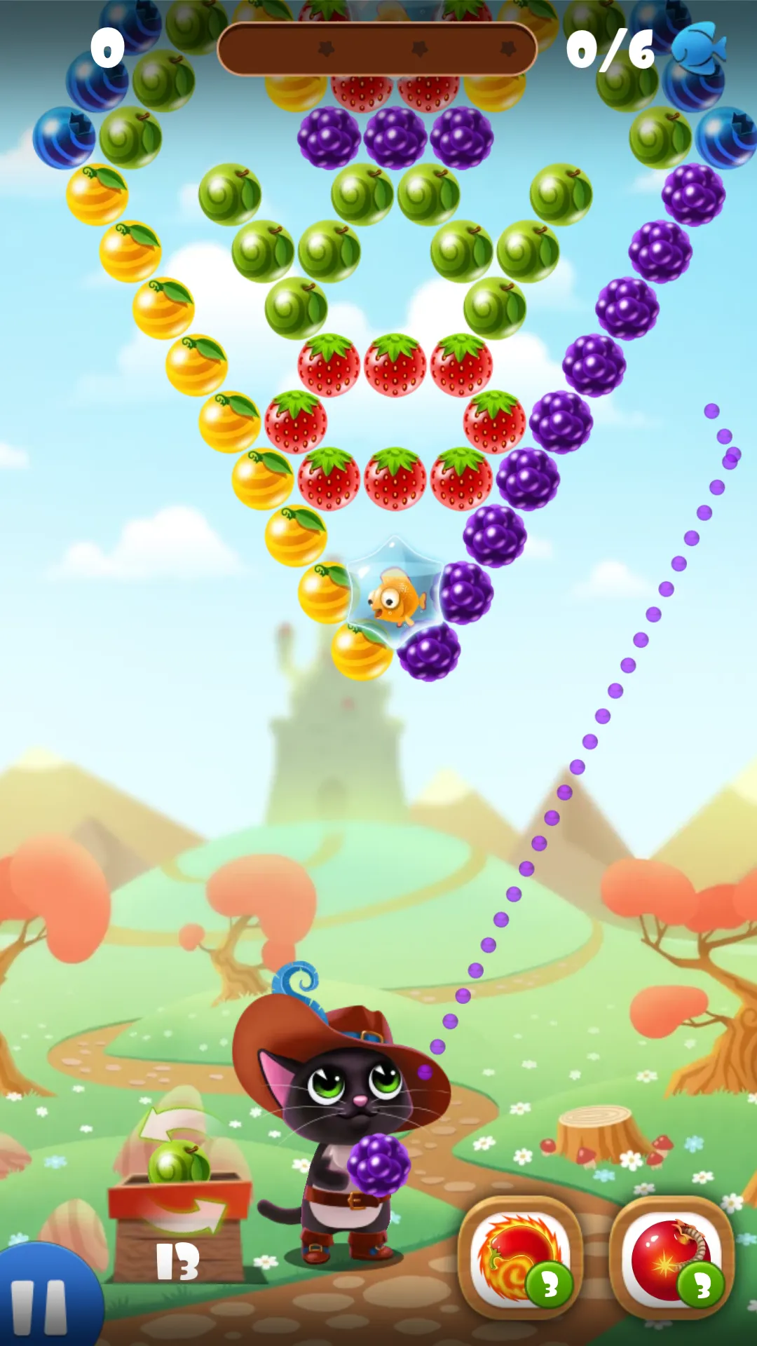 Fruity Cat: bubble shooter! | Indus Appstore | Screenshot