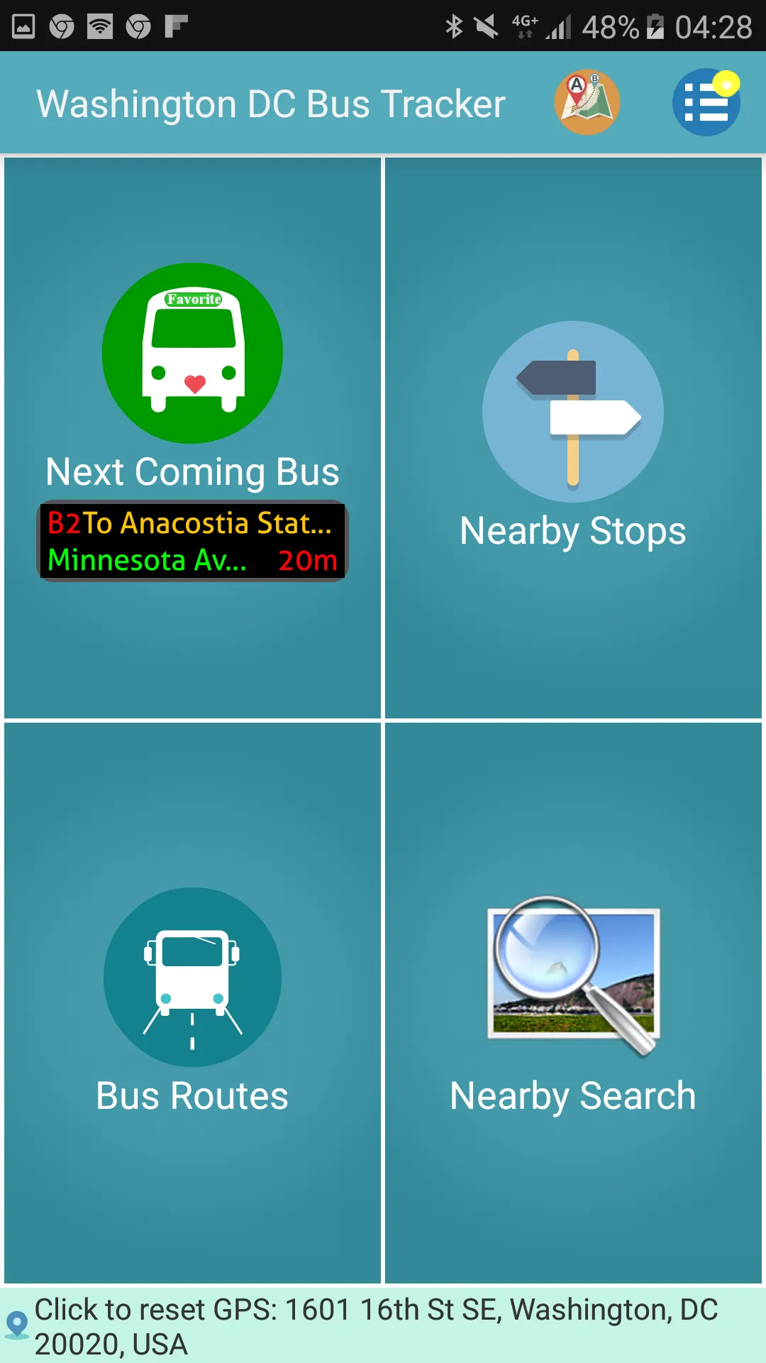 Washington DC Bus Tracker | Indus Appstore | Screenshot