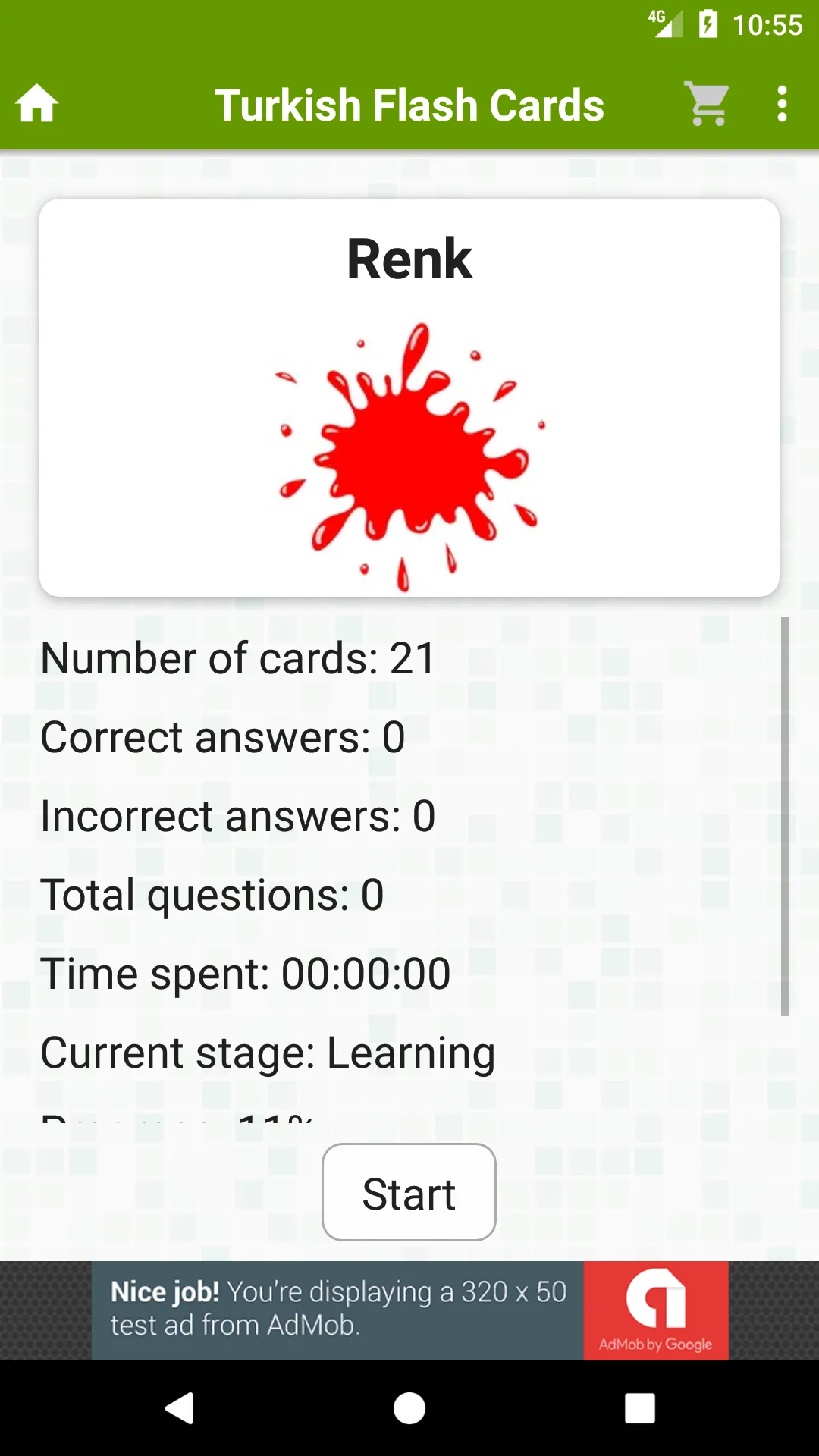 Turkish flashcards - 408 cards | Indus Appstore | Screenshot