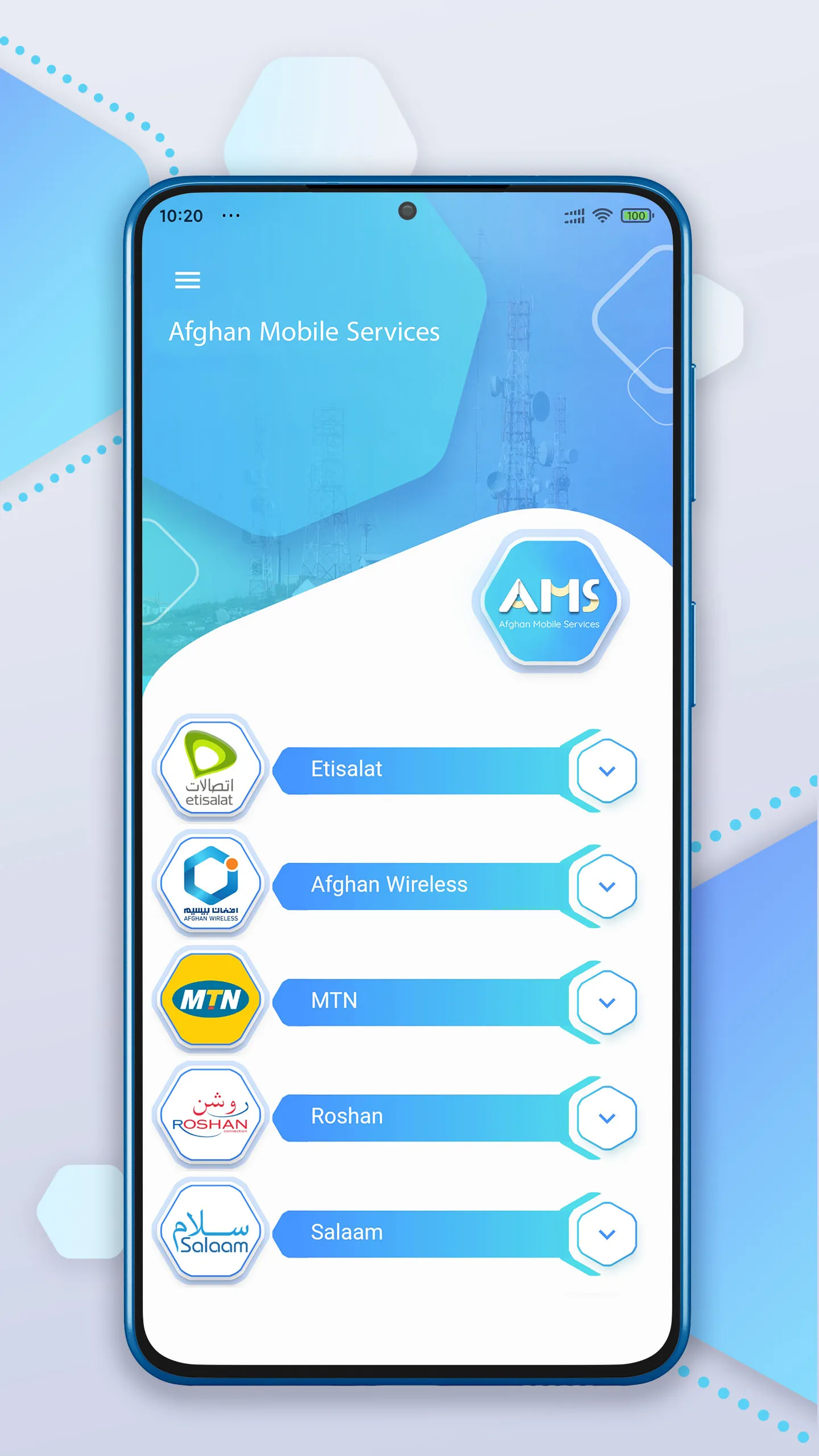 Afghan Mobile Services | Indus Appstore | Screenshot