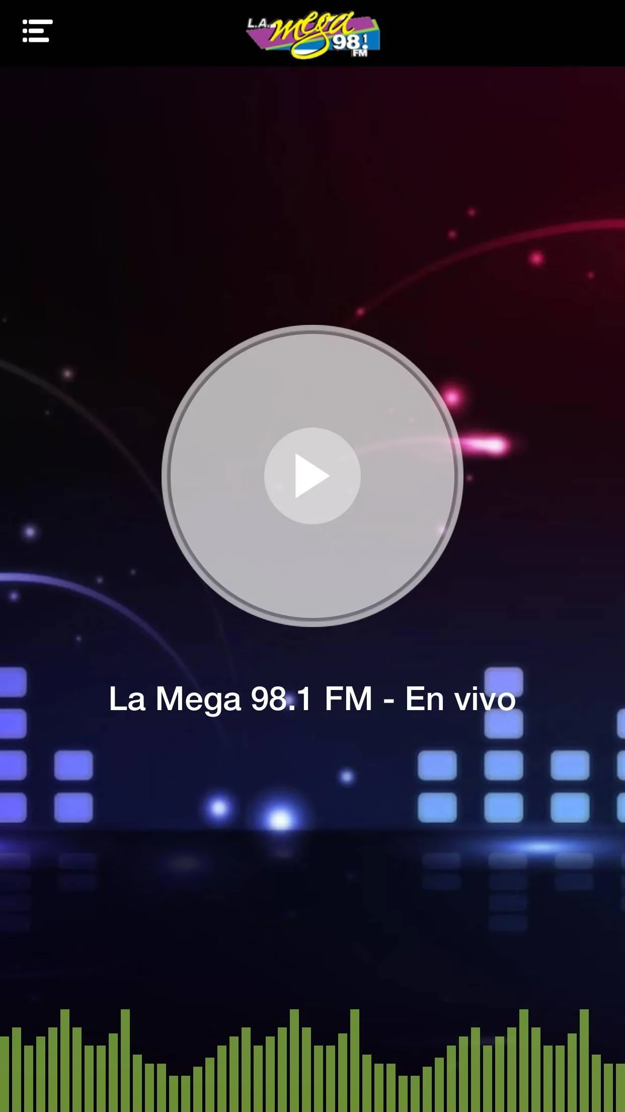 LA MEGA 98.1 F.M. | Indus Appstore | Screenshot