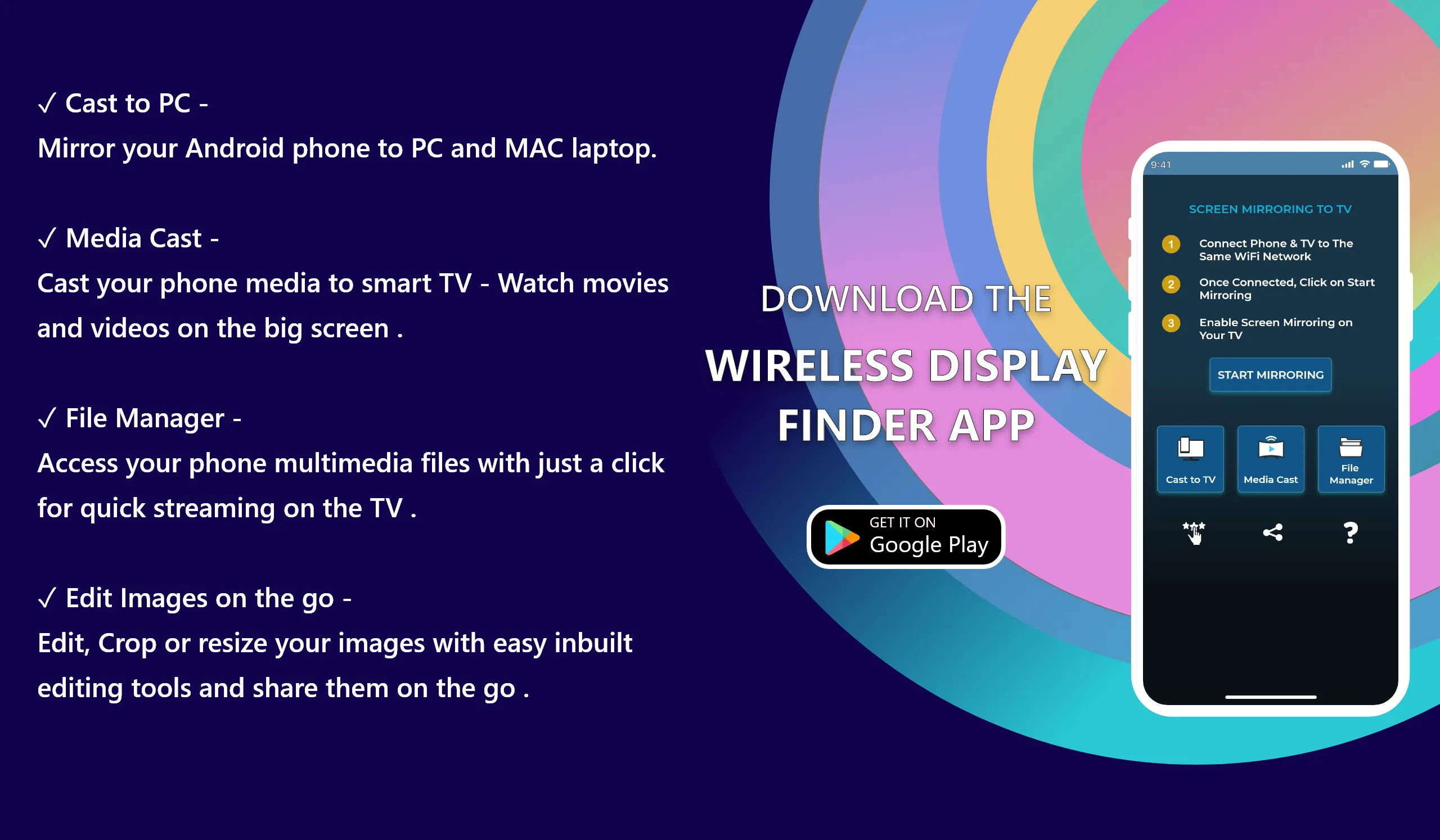 Wireless Display Finder : Cast | Indus Appstore | Screenshot