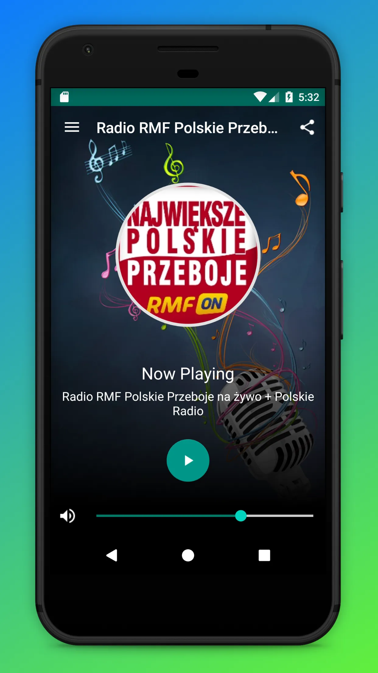 RMF Polskie Przeboje Radio App | Indus Appstore | Screenshot