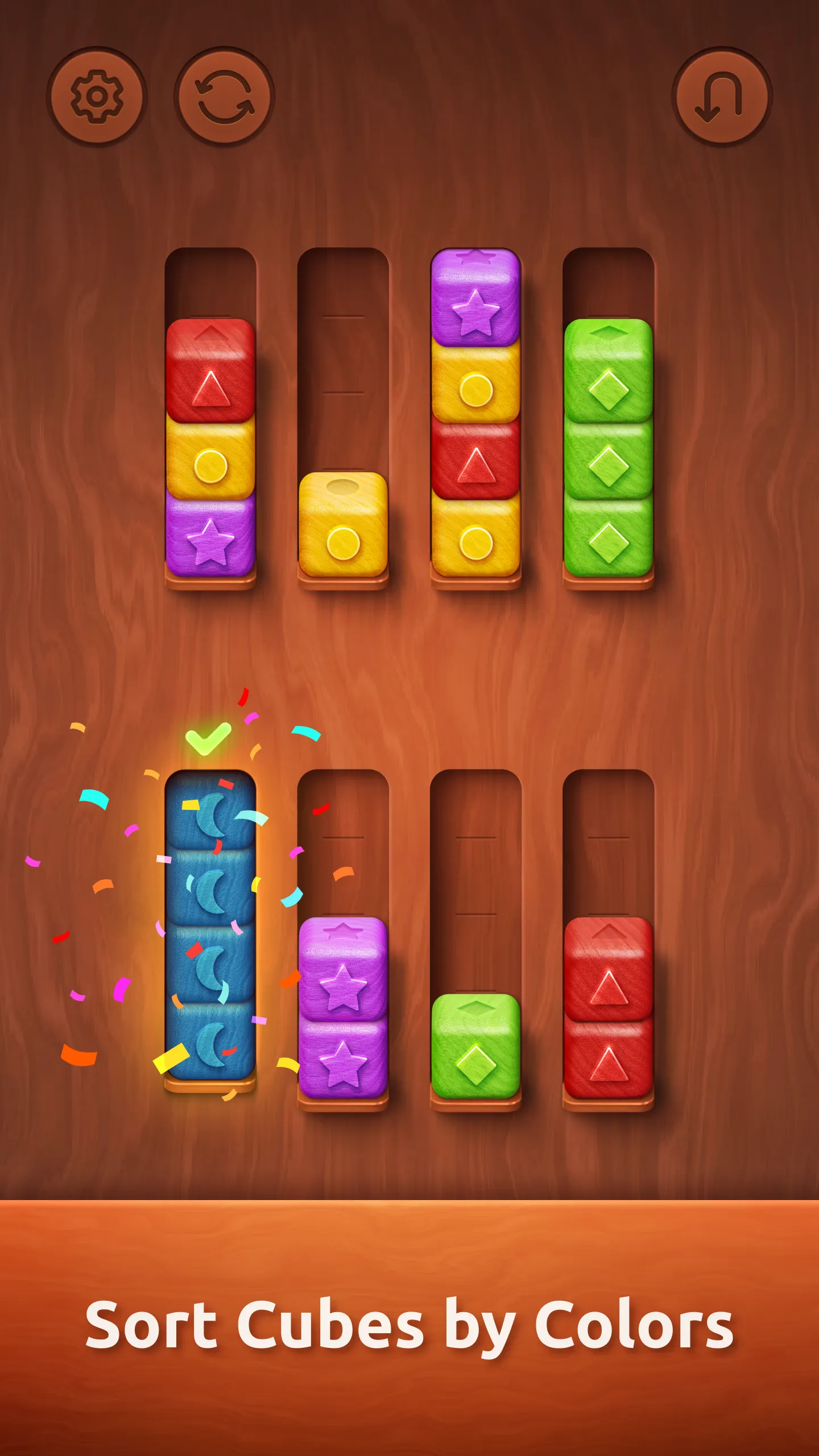 Colorwood Sort Puzzle Game | Indus Appstore | Screenshot