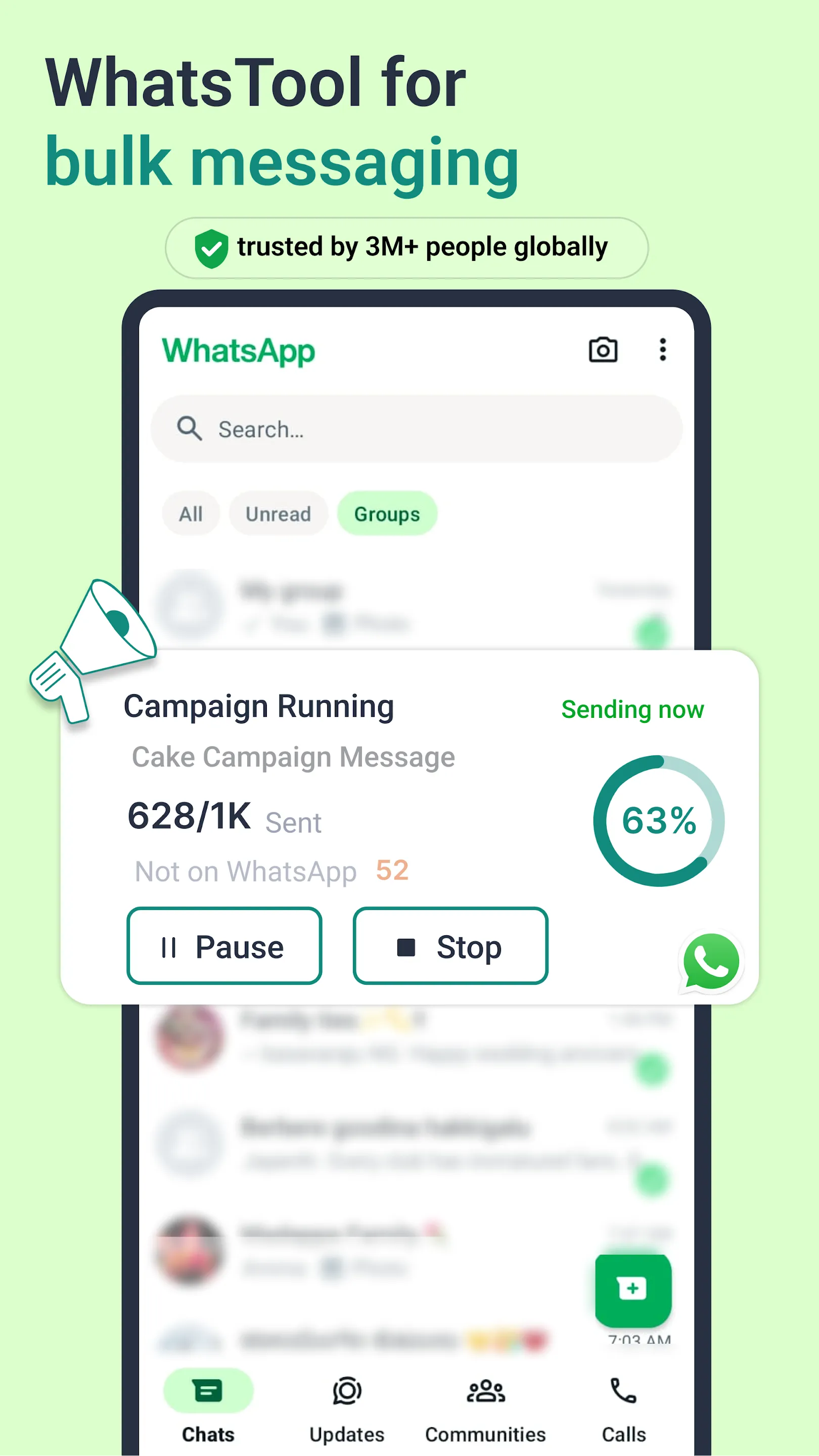 WhatsTool for Bulk WhatsApp | Indus Appstore | Screenshot