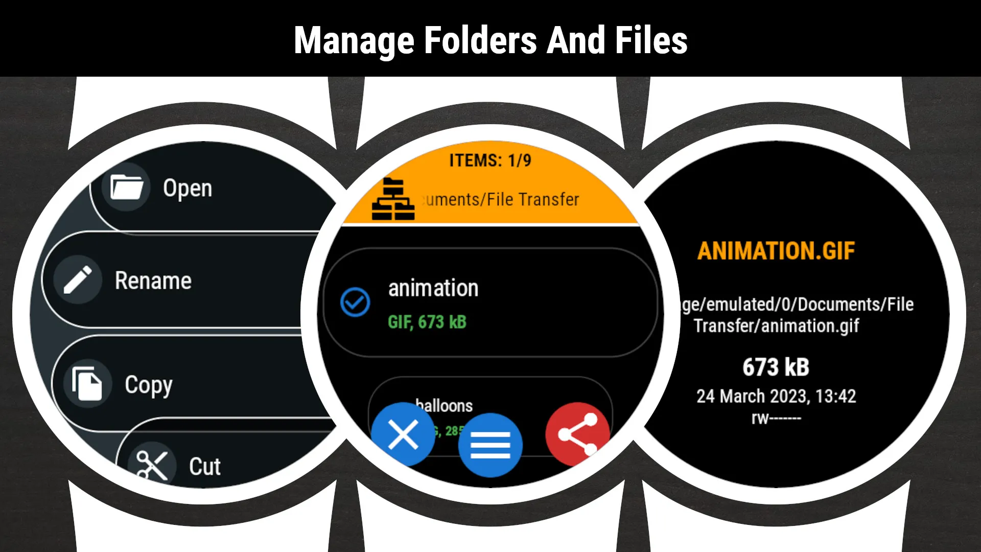 File Transfer (Wear OS) | Indus Appstore | Screenshot