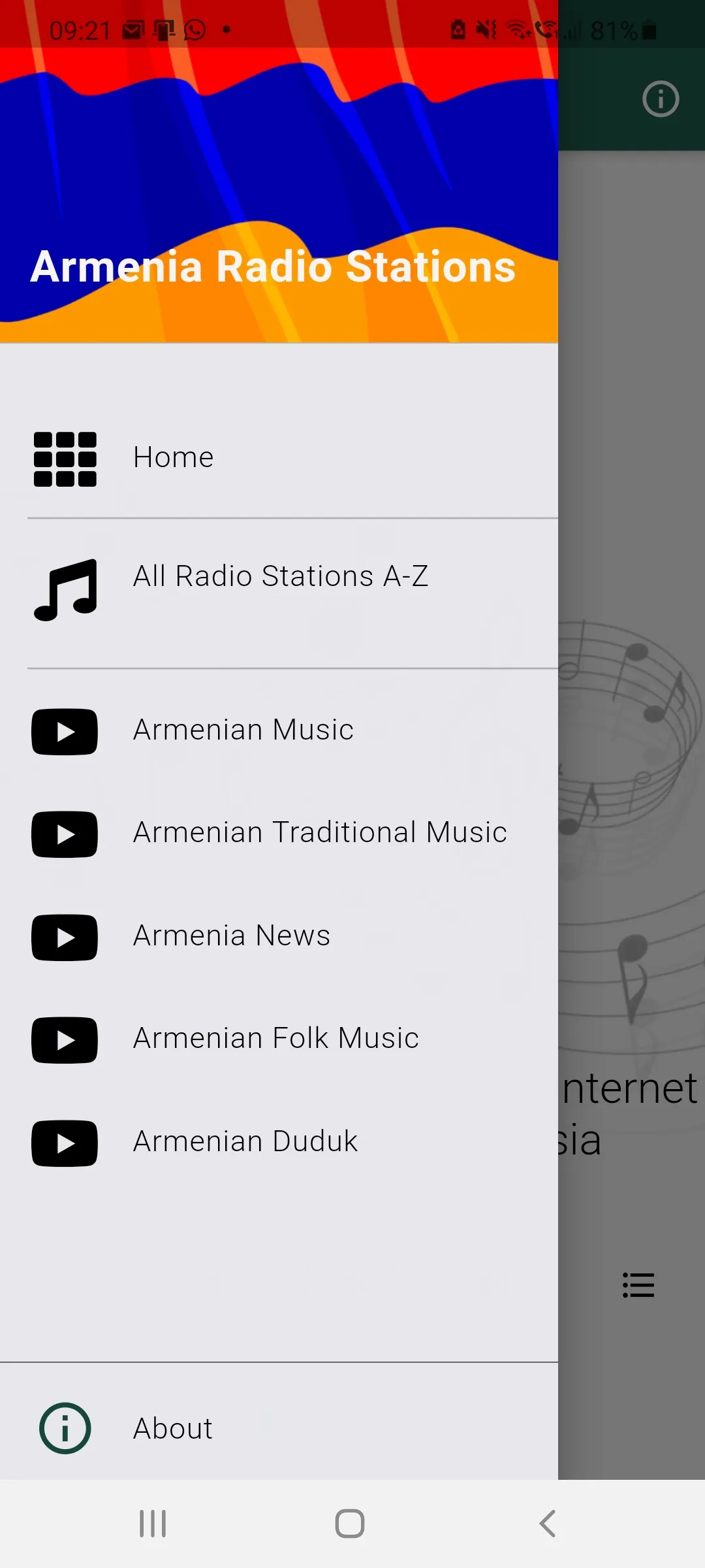 Armenian Radio Music & News | Indus Appstore | Screenshot