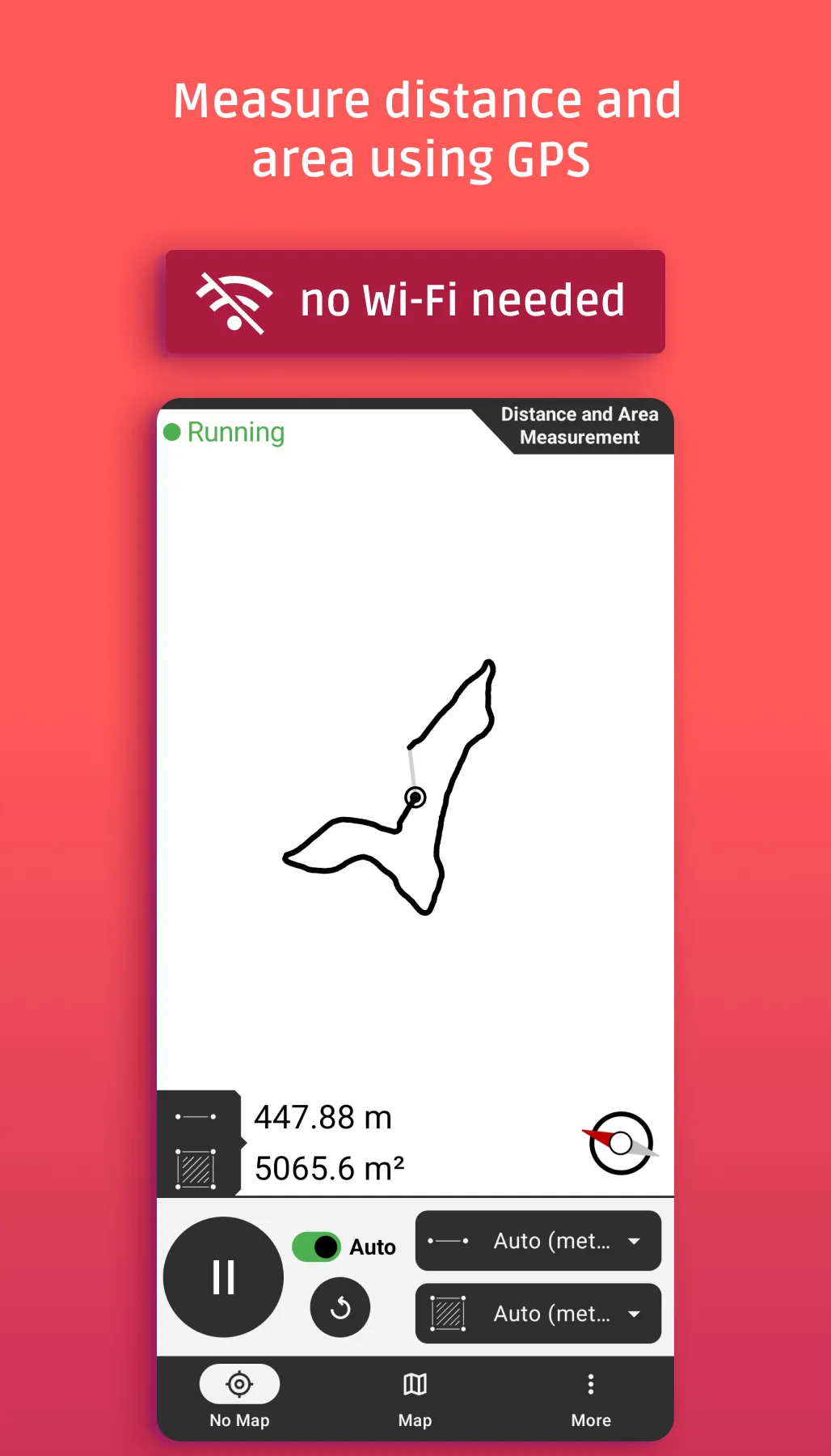 Distance and area measurement | Indus Appstore | Screenshot
