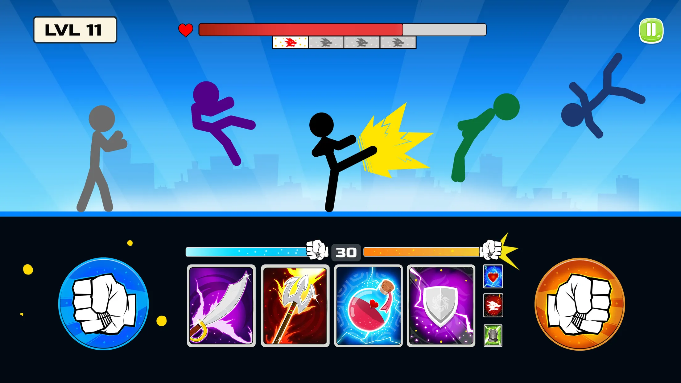 Stickman Fighter : Mega Brawl | Indus Appstore | Screenshot