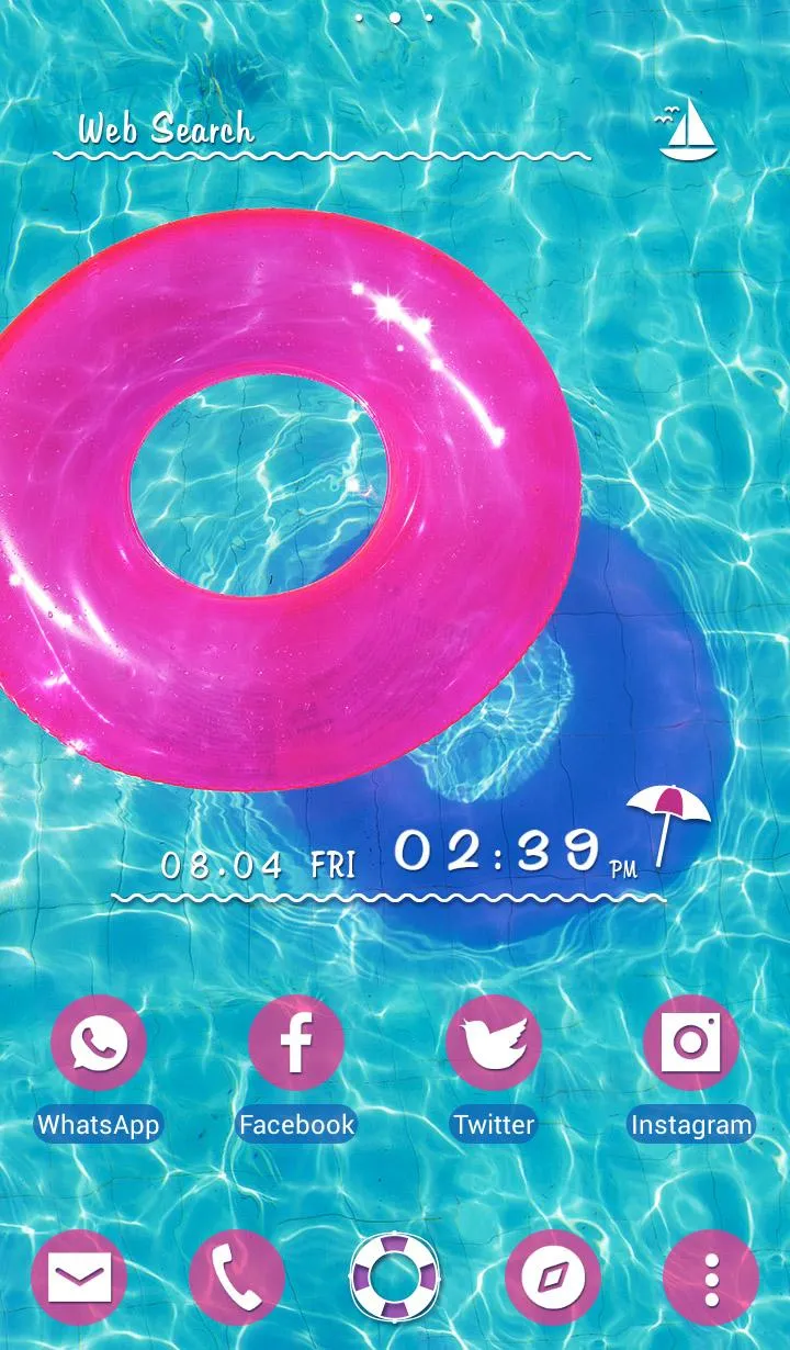 Pink Floaty Ring Theme | Indus Appstore | Screenshot