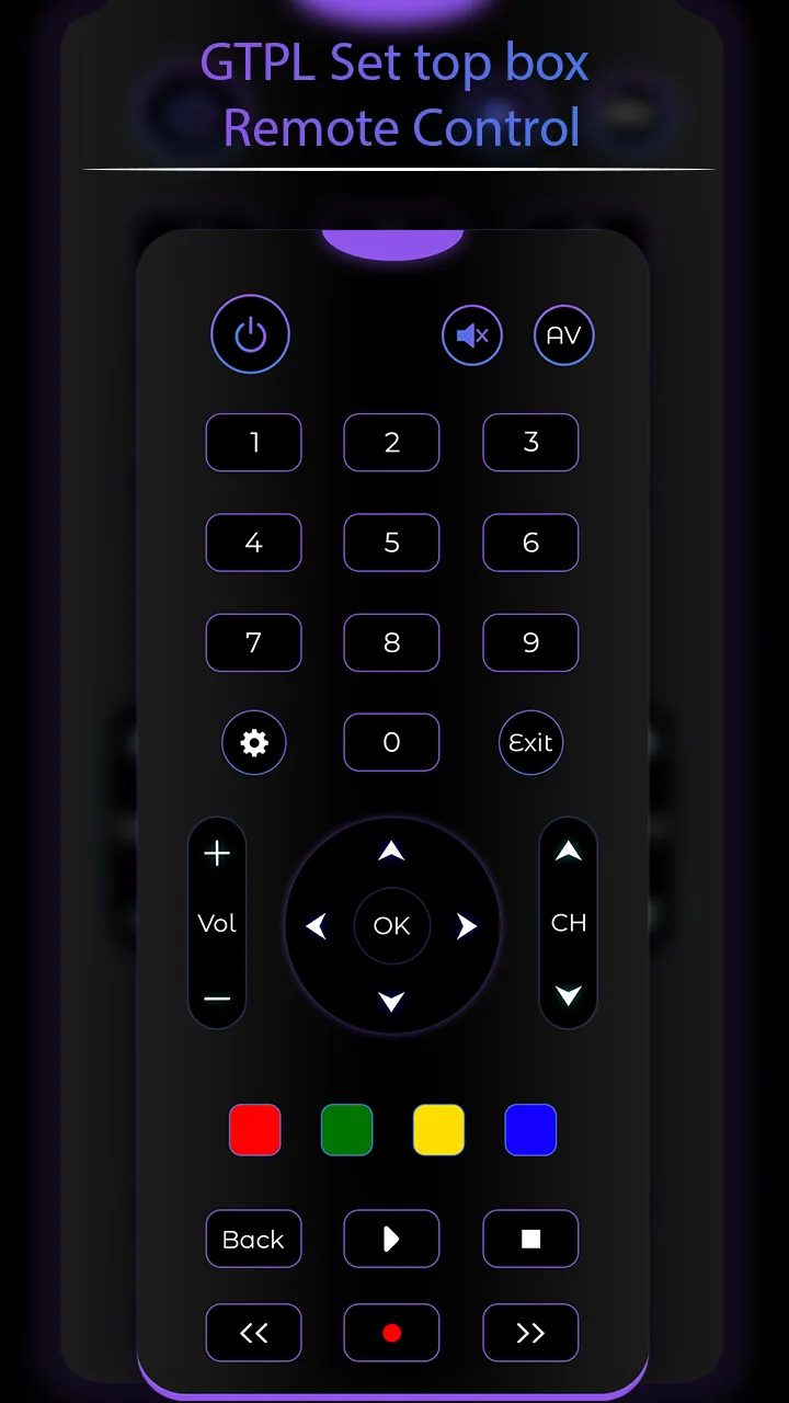 GTPL Set Top Box Remote | Indus Appstore | Screenshot