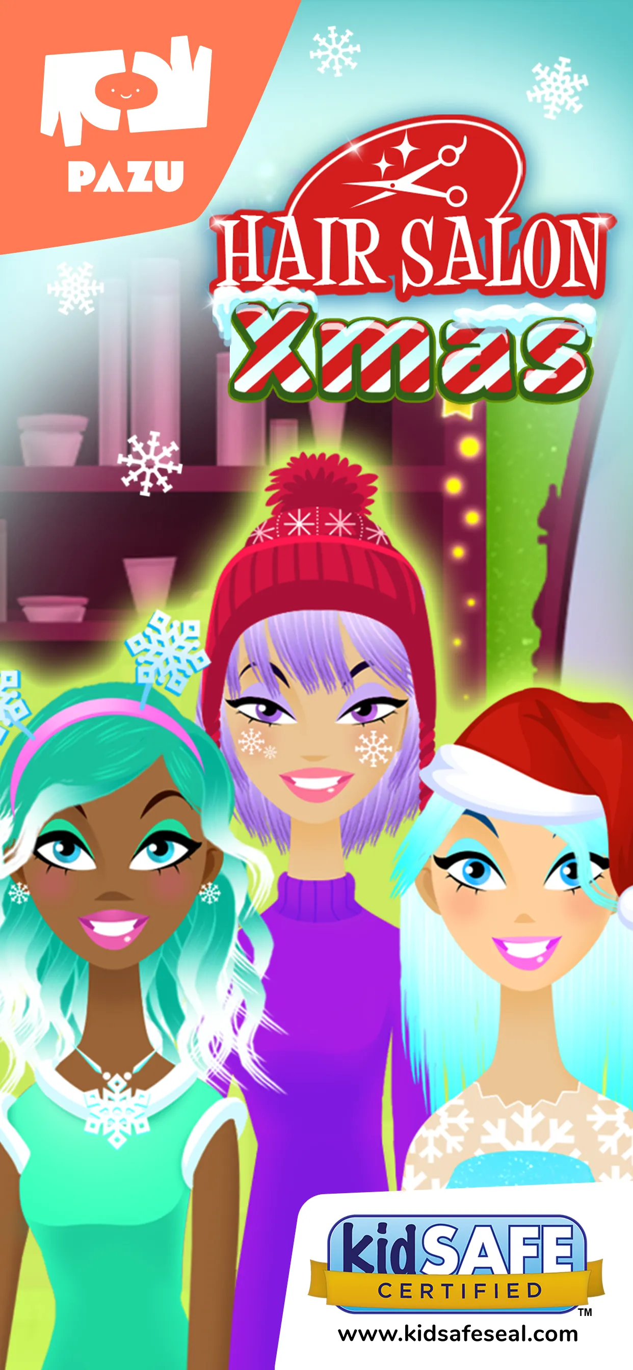 Girls Hair Salon Christmas | Indus Appstore | Screenshot