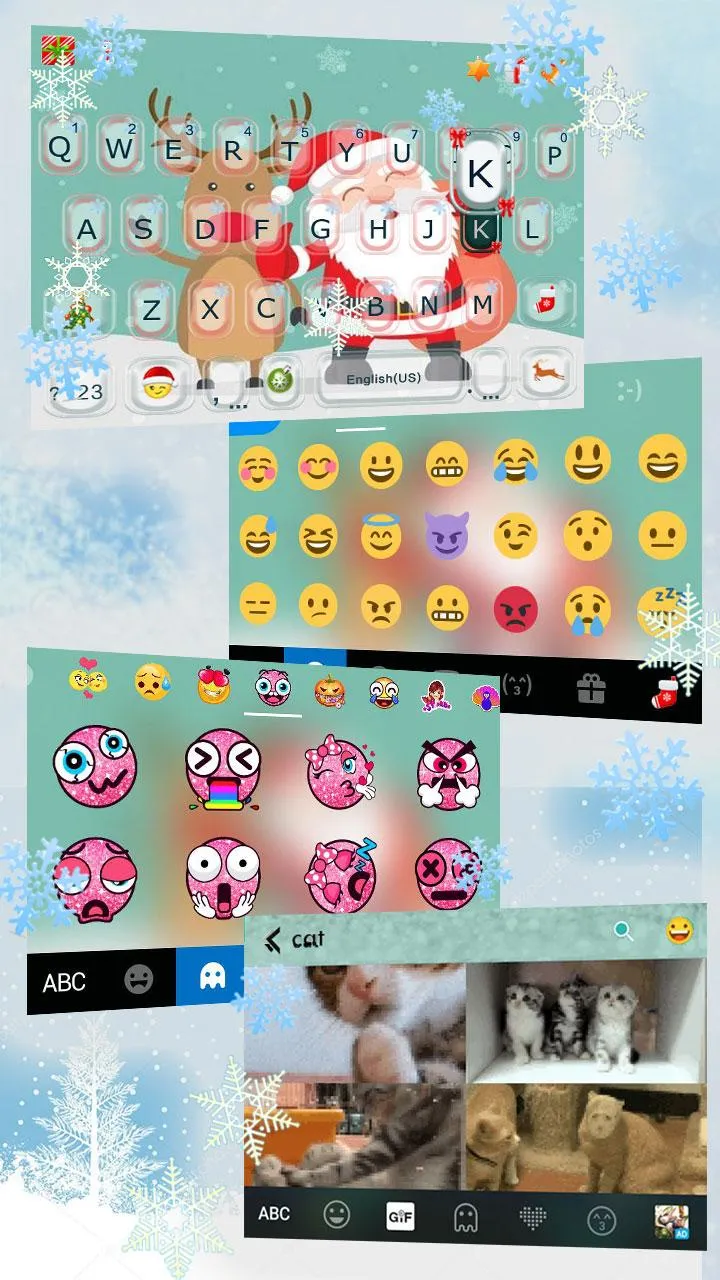 Cartoon Christmas Keyboard The | Indus Appstore | Screenshot