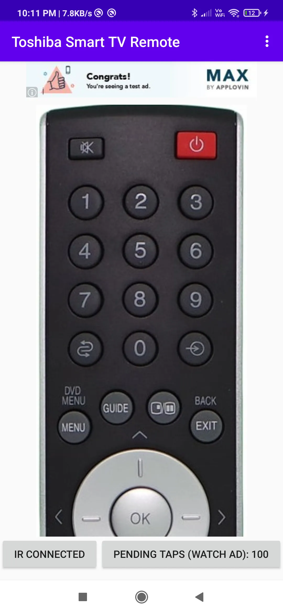 Toshiba TV Remote App | Indus Appstore | Screenshot